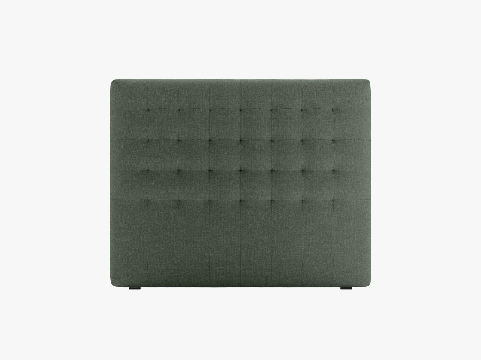 Micadoni Nova Samtiger Kopfteil 120 cm (H 95 cm) Strukturierter Stoff Liberty Moosgrün 120x95