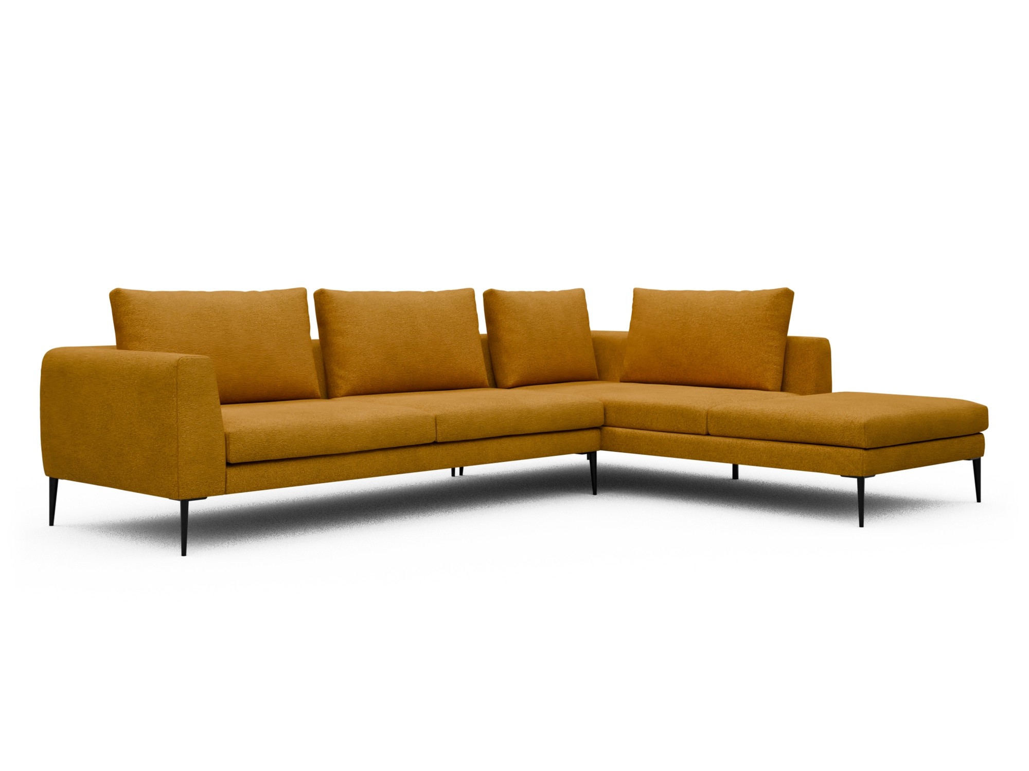 Skandi Home Ecksofa Paul Relax-Ecke rechts mit 3-Sitzer Boucle-Ochre moebelfaktor