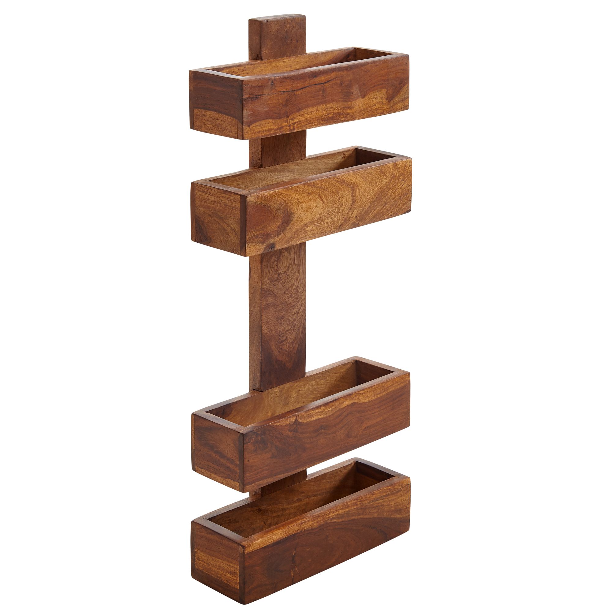 Zeitungsständer Aalvik Massivholz Dunkelbraun 30 × 10 × 72 cm