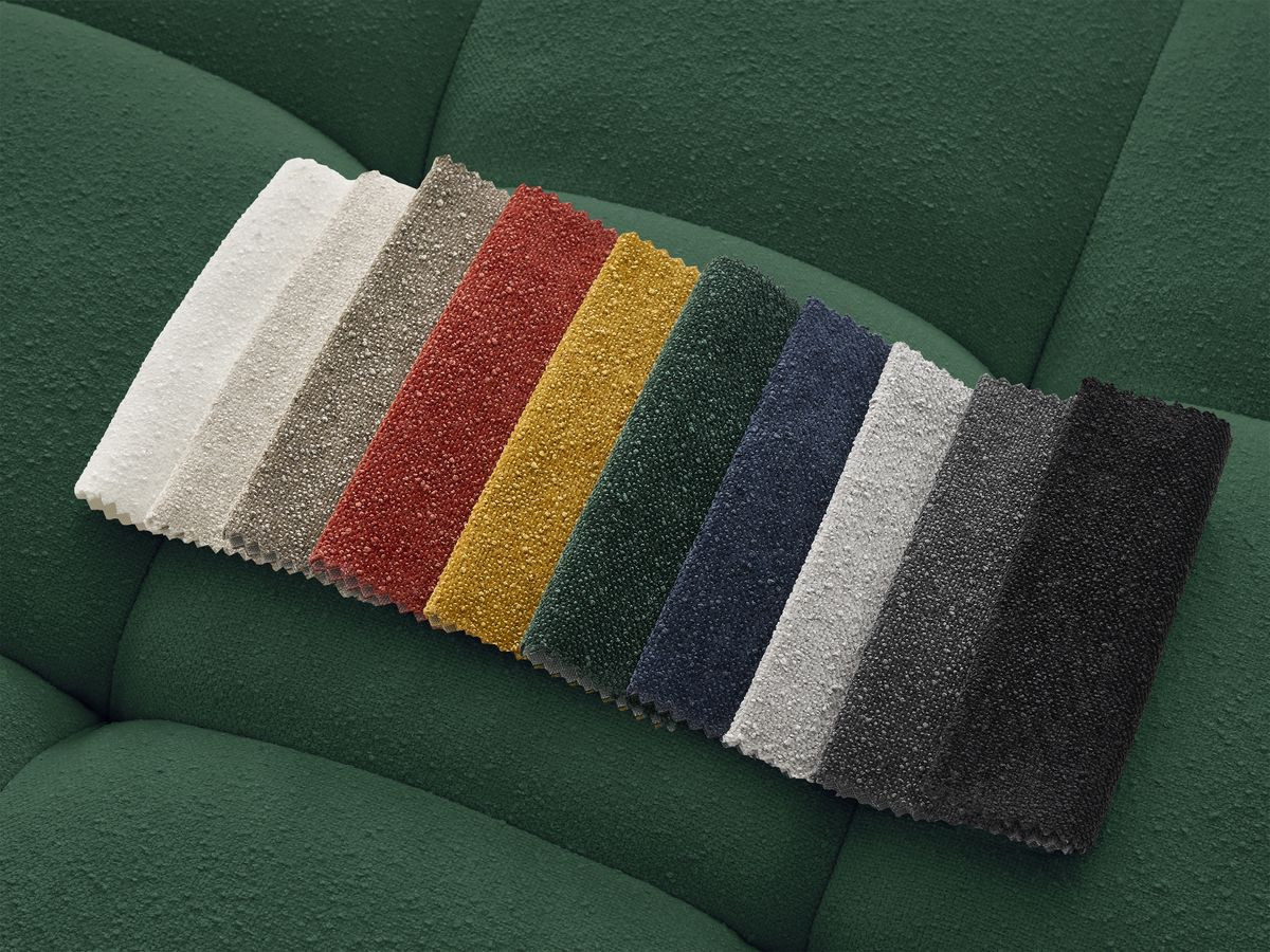 Bobochic Anis Sofa-Set 3- und 2-Sitzer Strukturstoff Grün