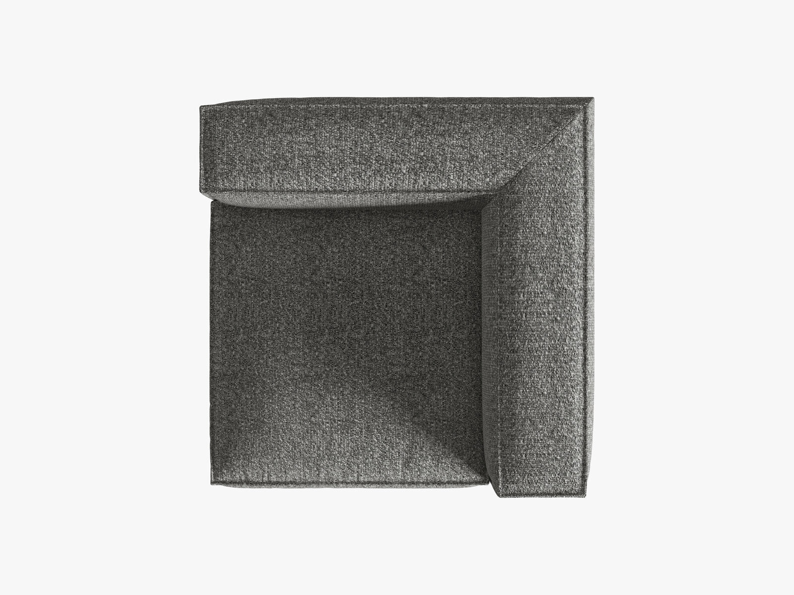 Micadoni Eckmodul Nuria 1-Sitzer Boucle Graphit