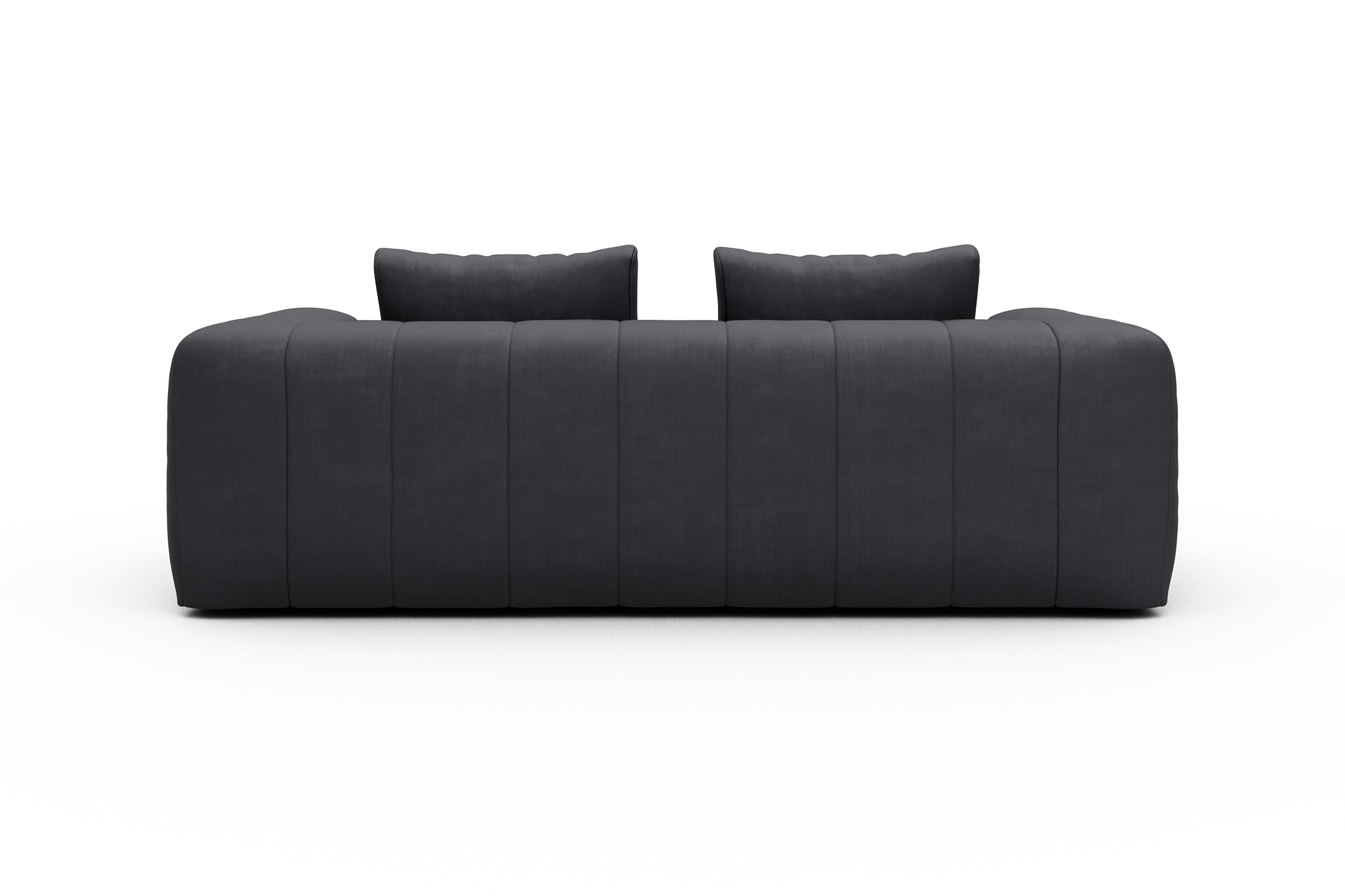 Sofa Hugo 3-Sitzer Cordufine-Slate-Grey