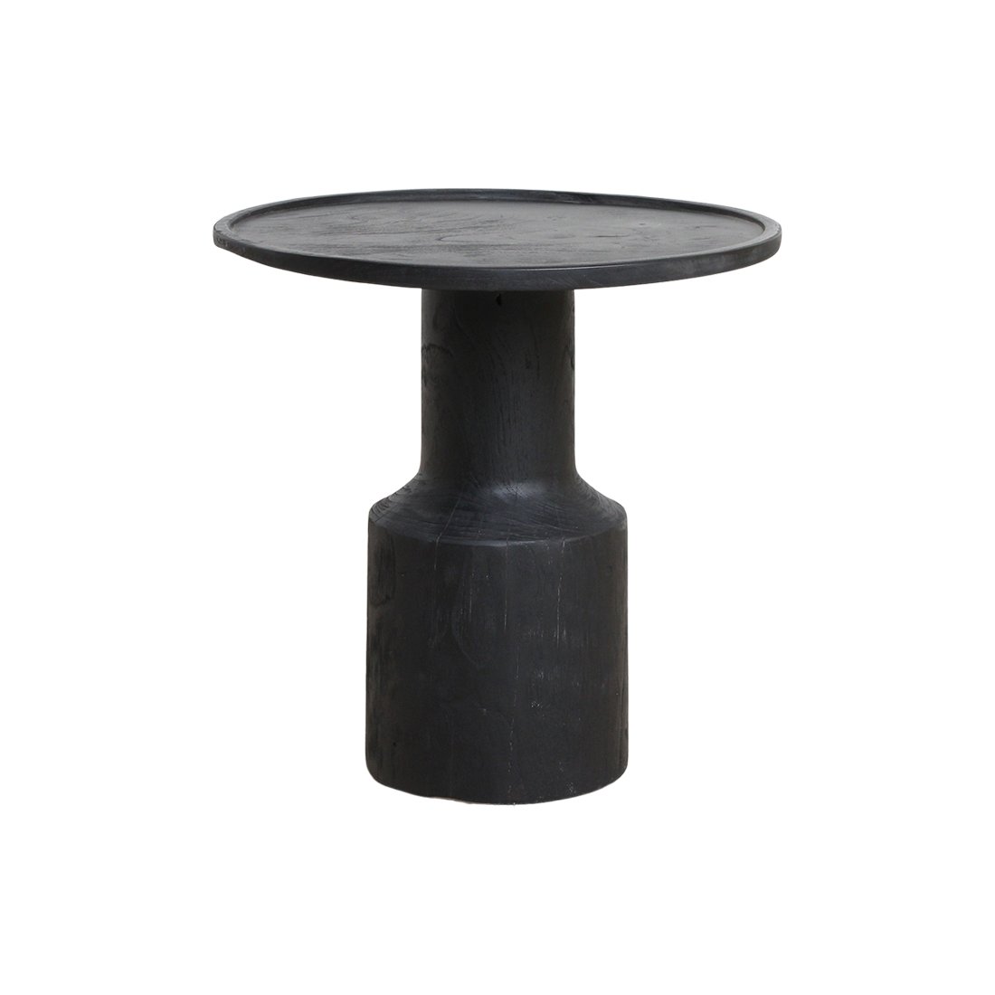 Raw Materials Nero Beistelltisch aus Teakholz Midnight