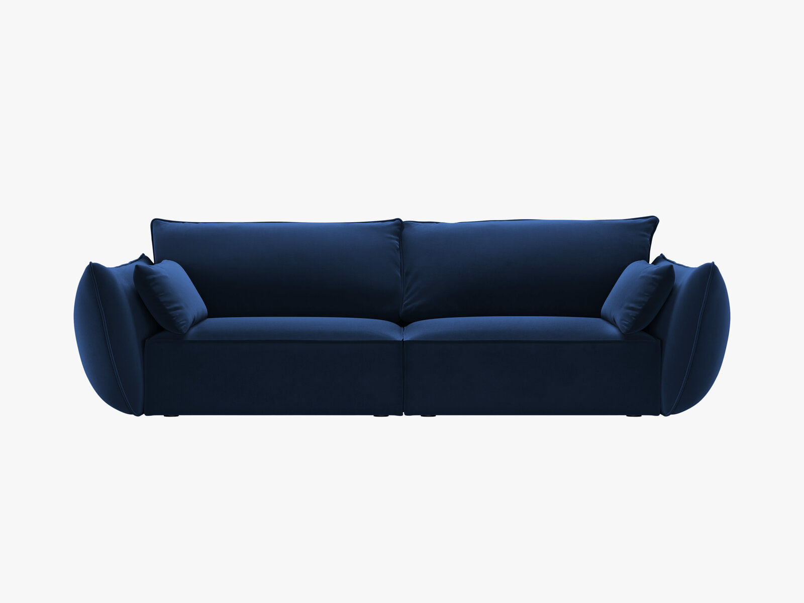 Micadoni Sofa Kaelle 3-Sitzer Samt Bluvel Königsblau