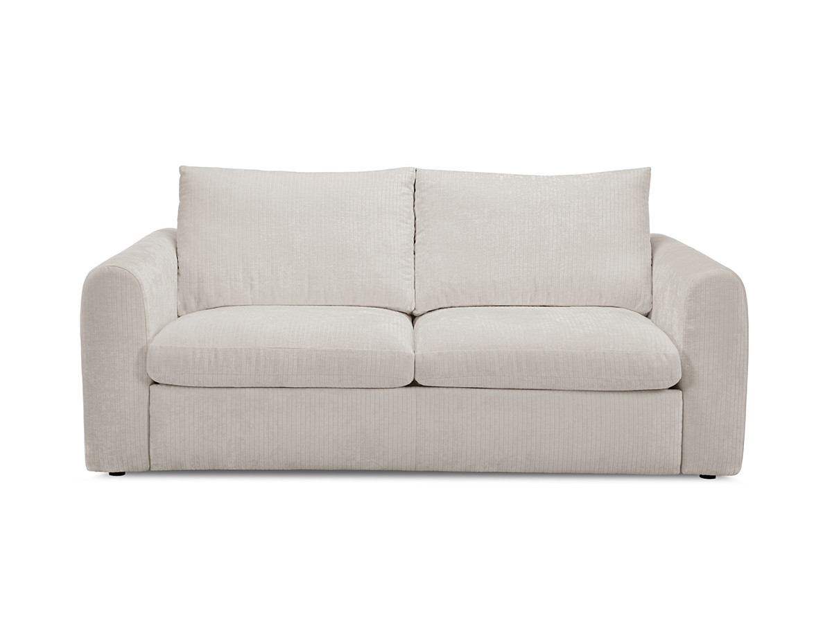 Bobochic Archi Schlafsofa 3-Sitzer Cordsamt Weiß, Liegefläche 140 × 190 cm