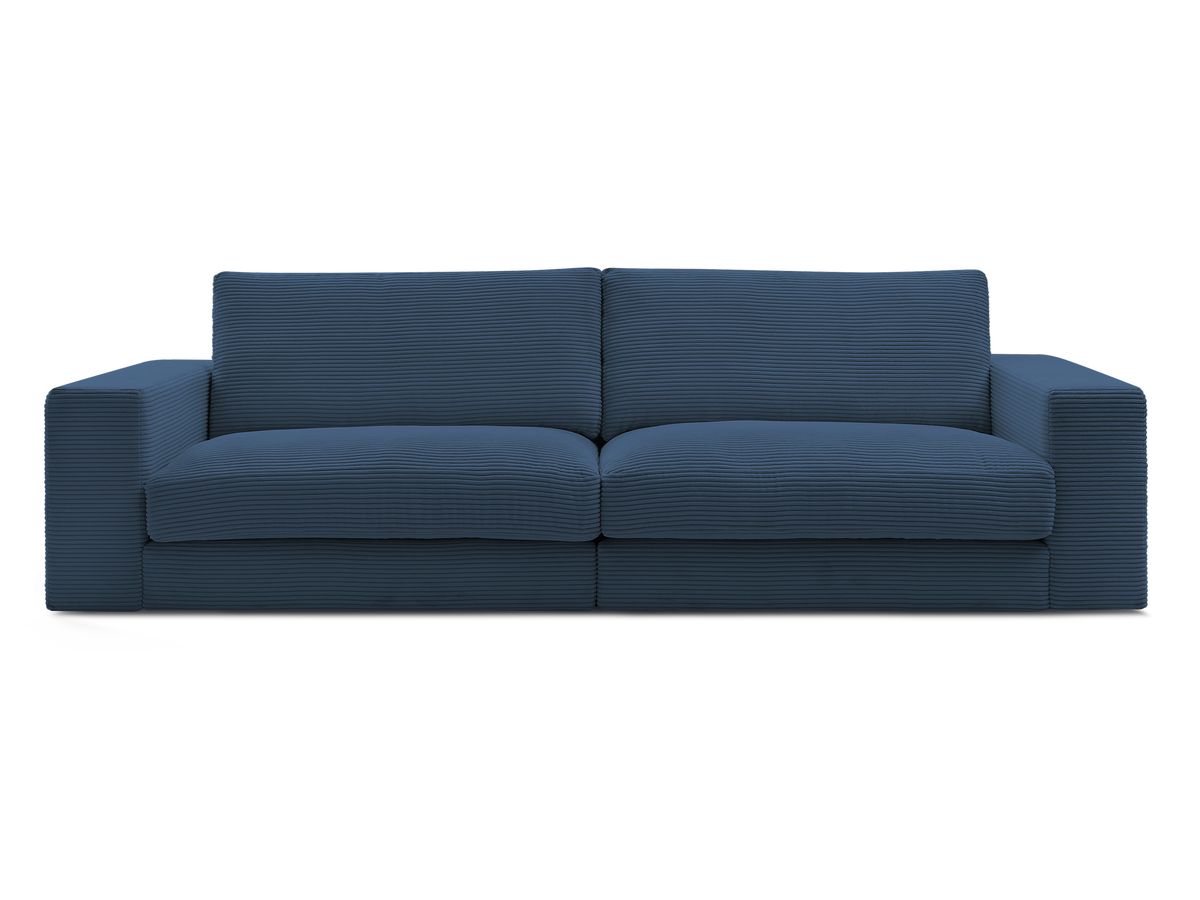 Bobochic Leonard Sofa 3-Sitzer 234 × 109 cm Cordsamt Dunkelblau