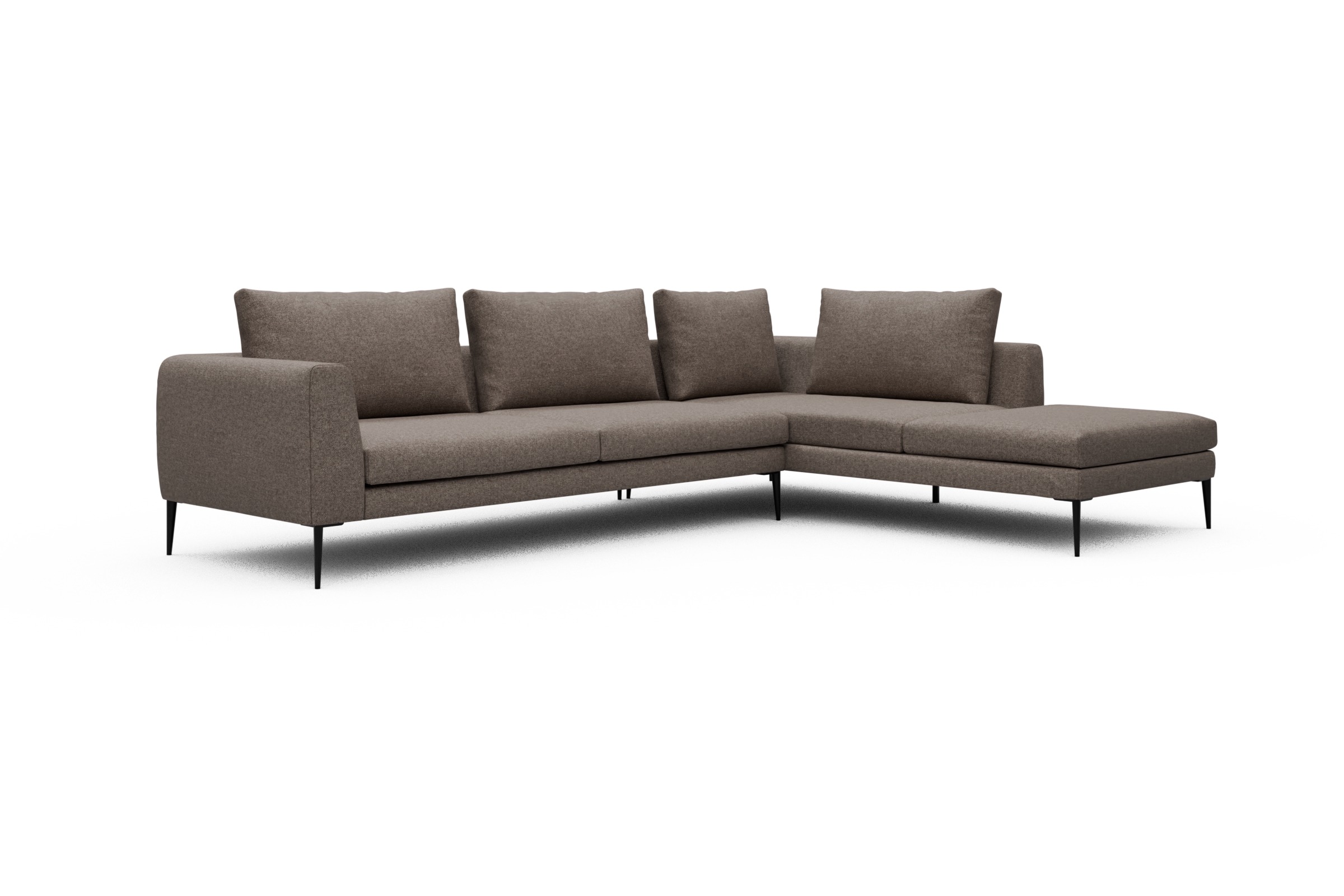 Ecksofa Paul Relax-Ecke links mit 3-Sitzer Sama-Stone
