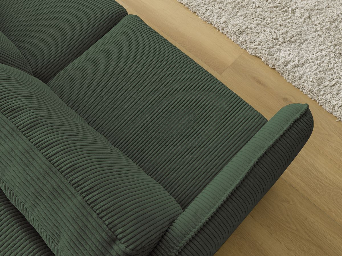 Bobochic Lenny Schlafsofa 3-Sitzer Cordsamt Grün