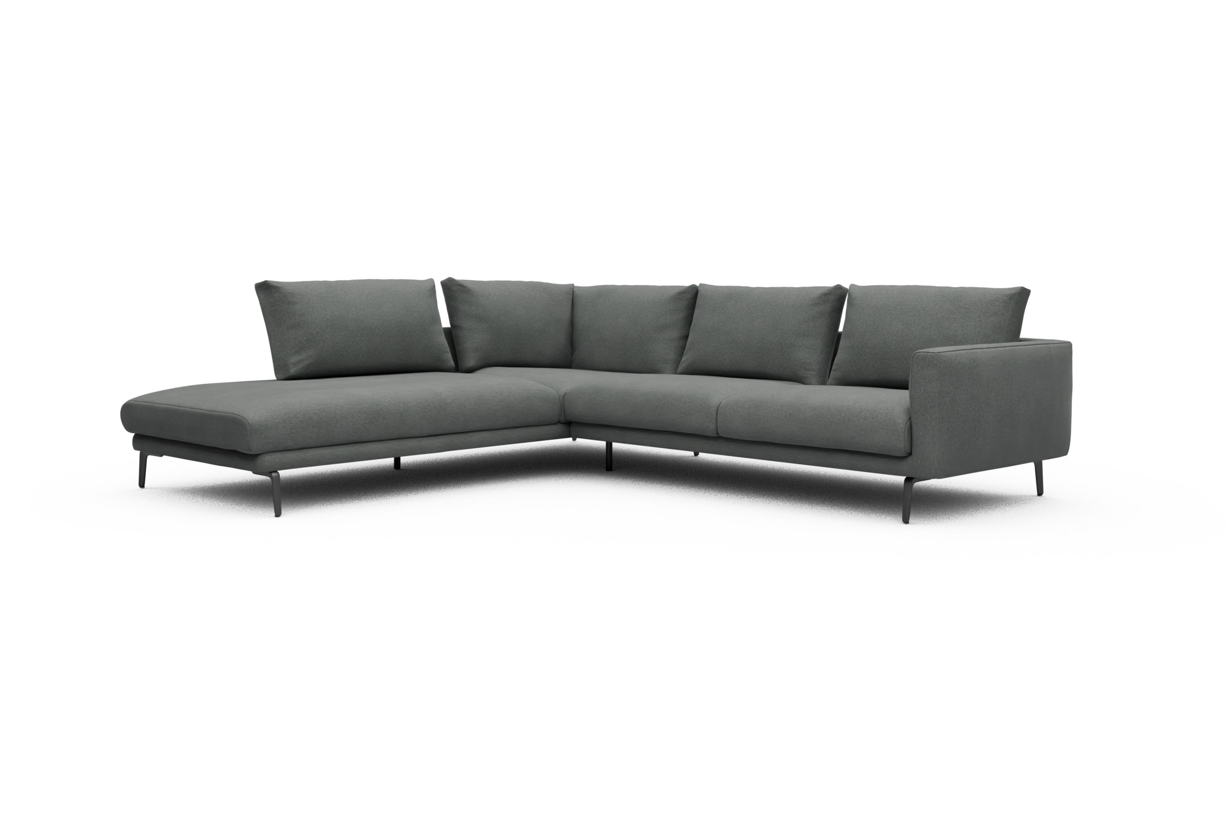 Ecksofa Karl Relax-Ecke links mit 2,5-Sitzer Satya-Steel