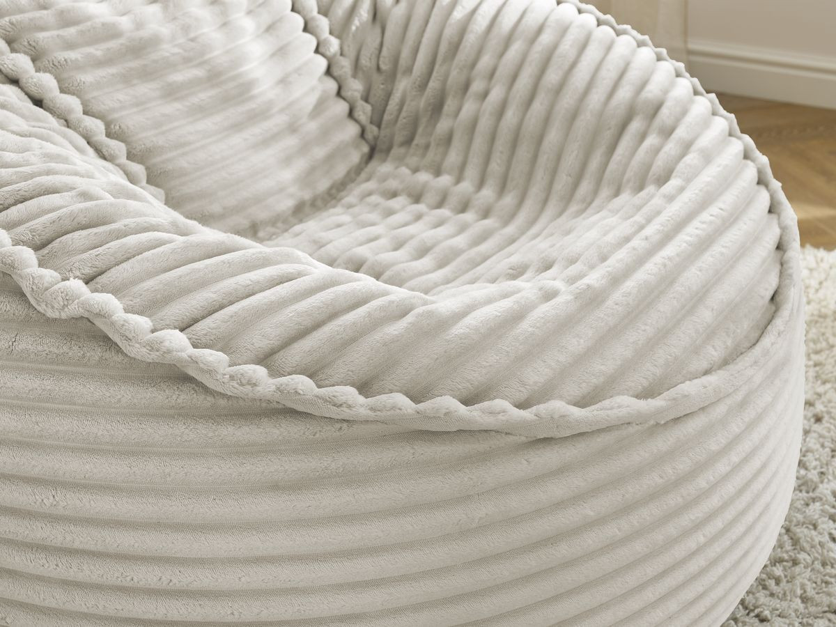 Bobochic Socrate Pouf Breitcord weich Beige