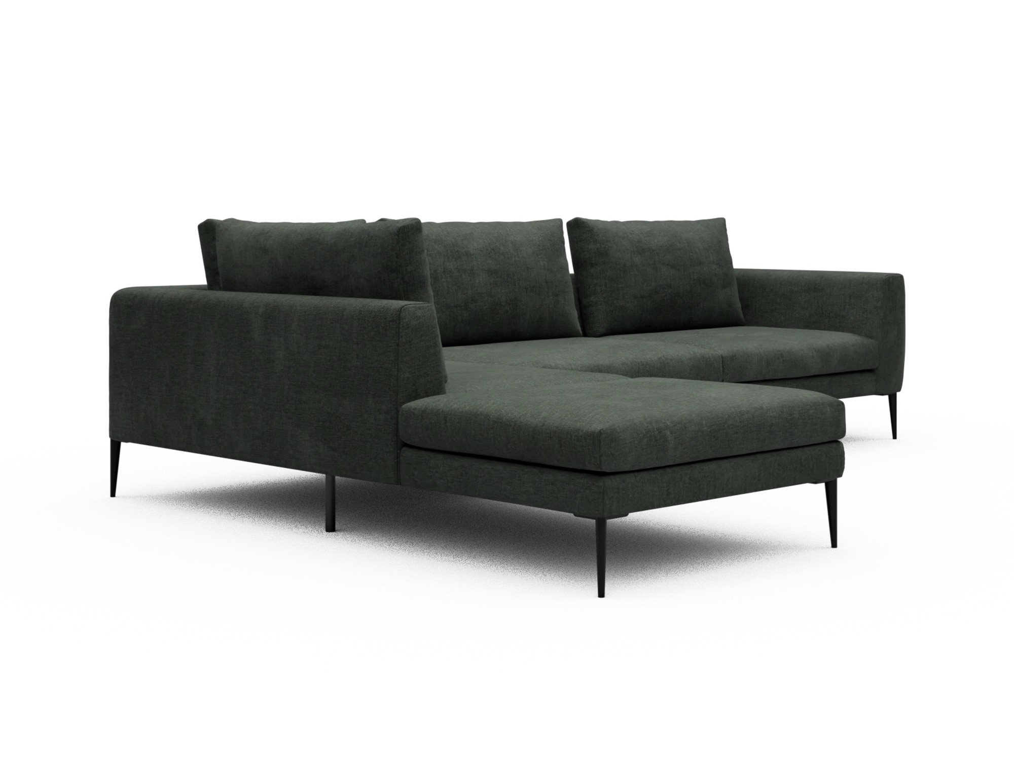 Skandi Home Ecksofa Paul Relax-Ecke links mit 3-Sitzer Aivi-Pine-Green moebelfaktor
