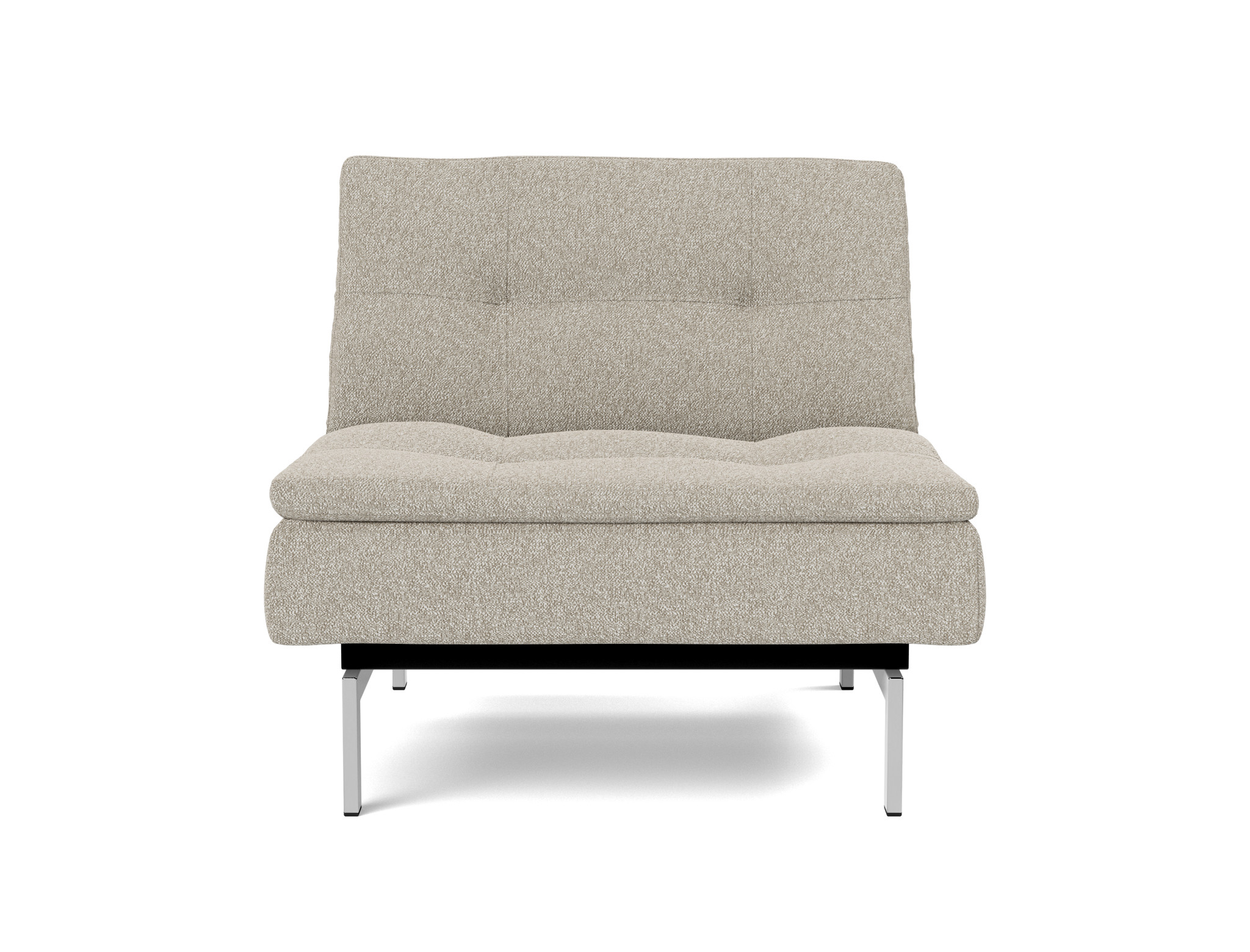 Sessel Dublexo Boucle Skandi 539-Beige Beine Chrom