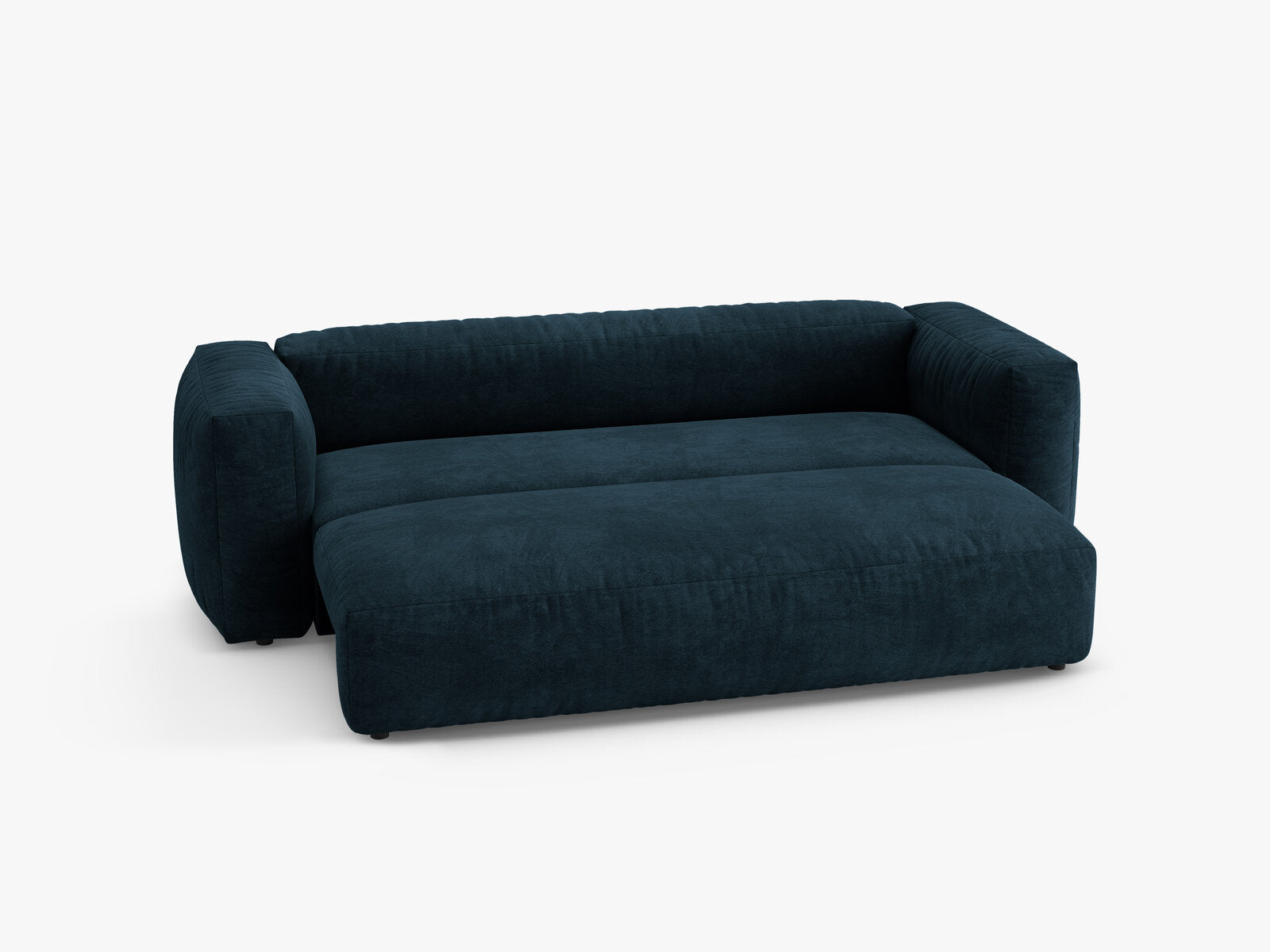 Micadoni Martina Sofa mit Bettfunktion Samt Vogue Dunkelpetrol