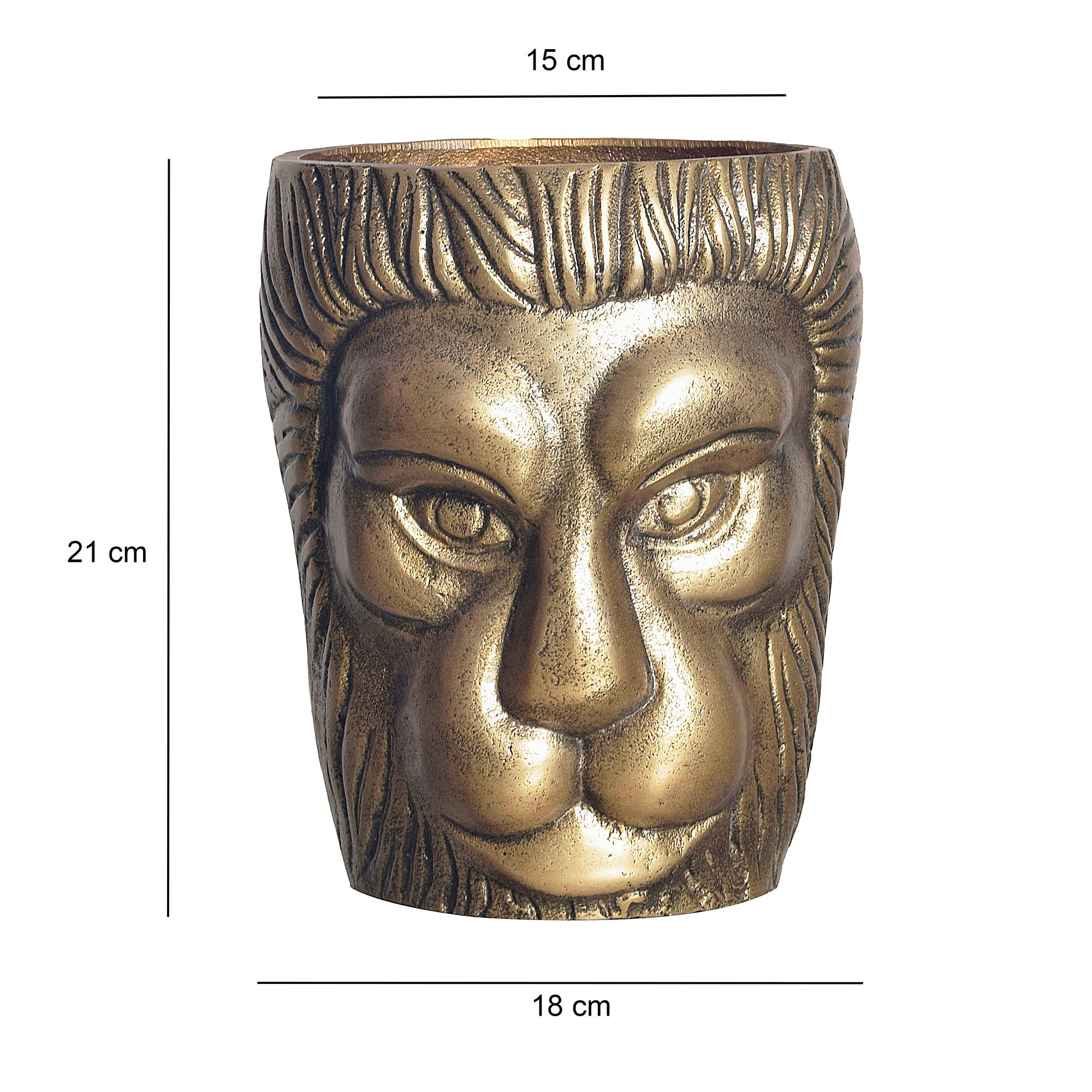 Tischvase Inndyr Aluminium Gold Ø 18 cm