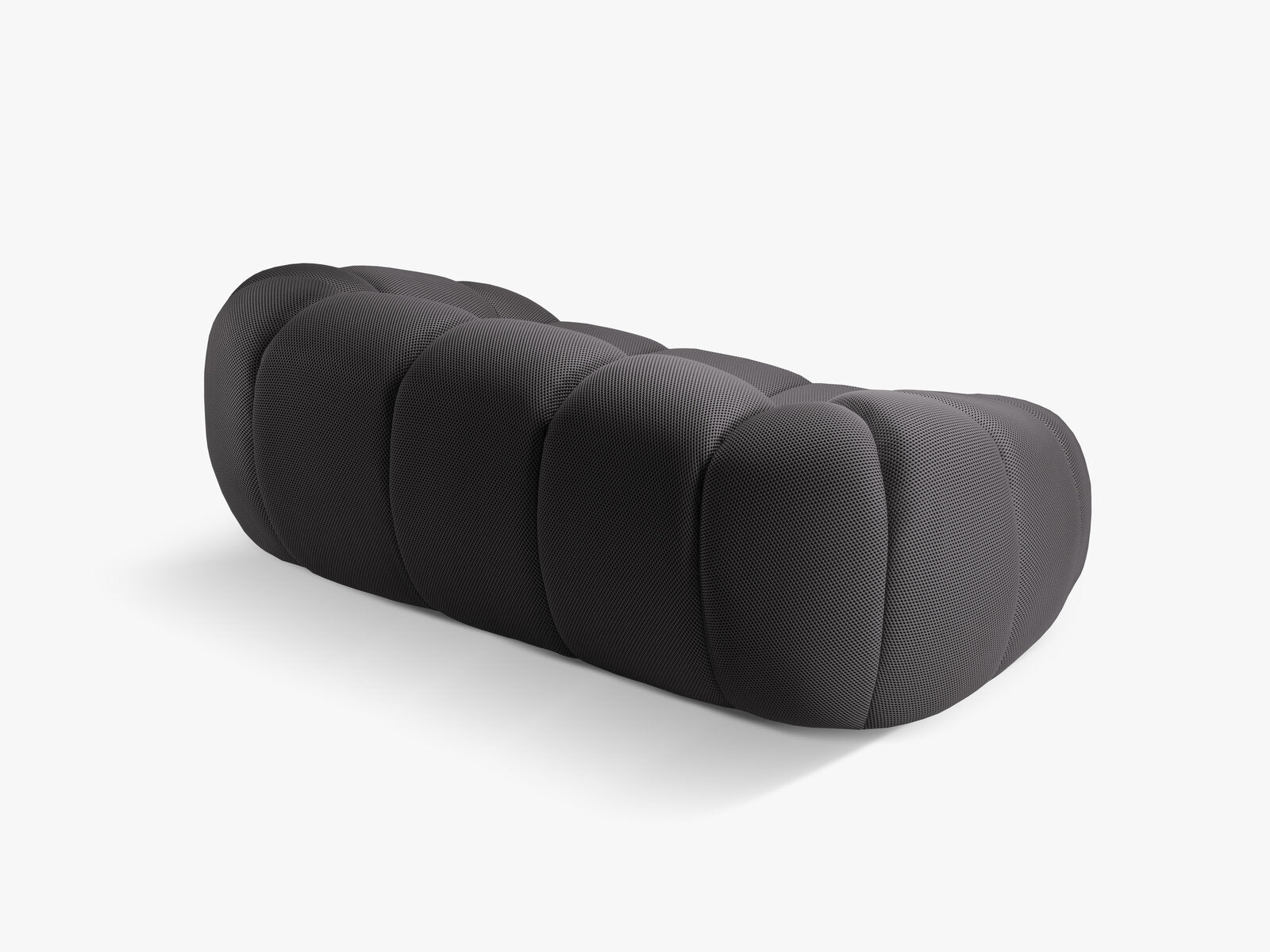 Micadoni Sofa Diana 2-Sitzer 3D-Stoff Espresso