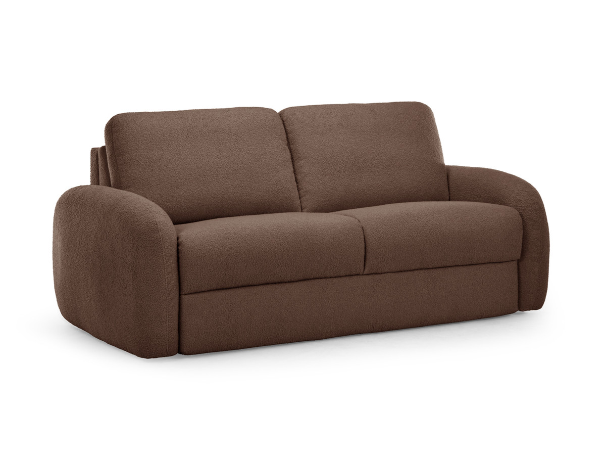 Bouclé-Stoff · Braun