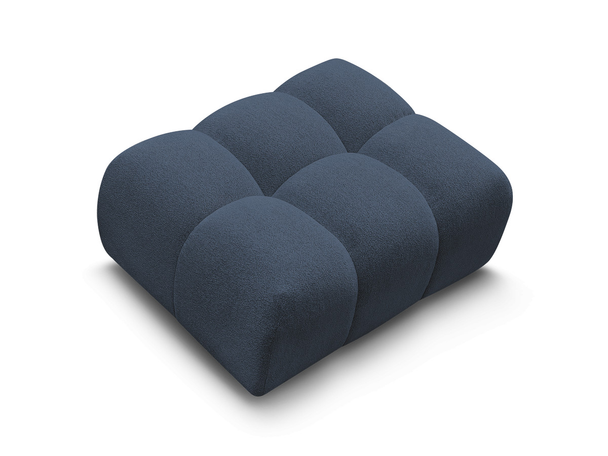 Bobochic Melisse Pouf Melange-Stoff Blau