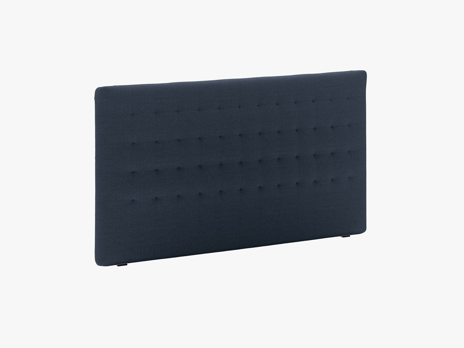Micadoni Nova Samtiger Kopfteil 120 cm (H 95 cm) Strukturierter Stoff Liberty Marineblau 180x95