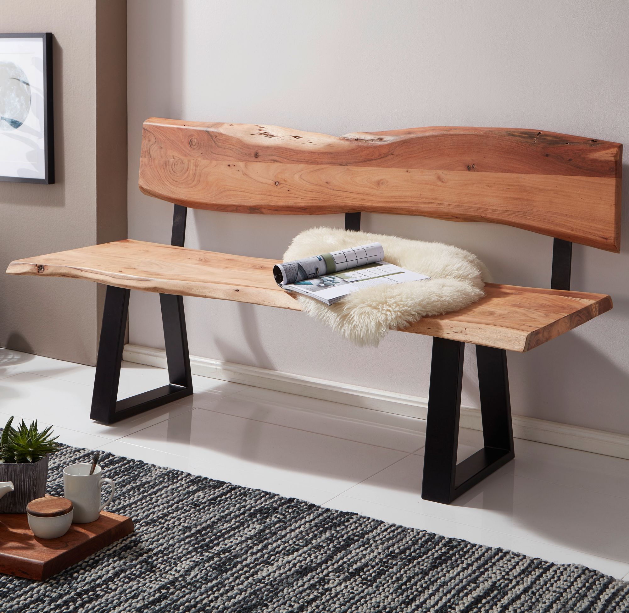 Essbank Baldur Akazie Massivholz 180 × 60 × 85,5 cm