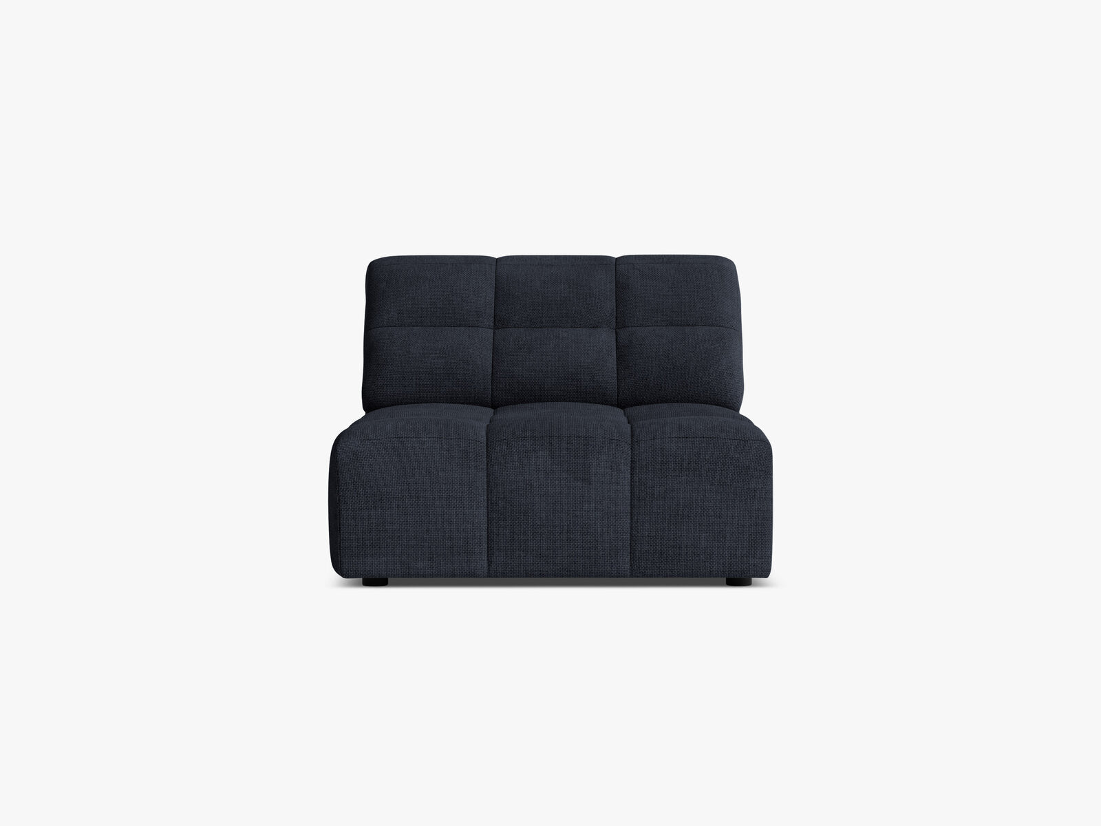 Micadoni Jennifer Sofamodul armlos Chenille Eden Marineblau