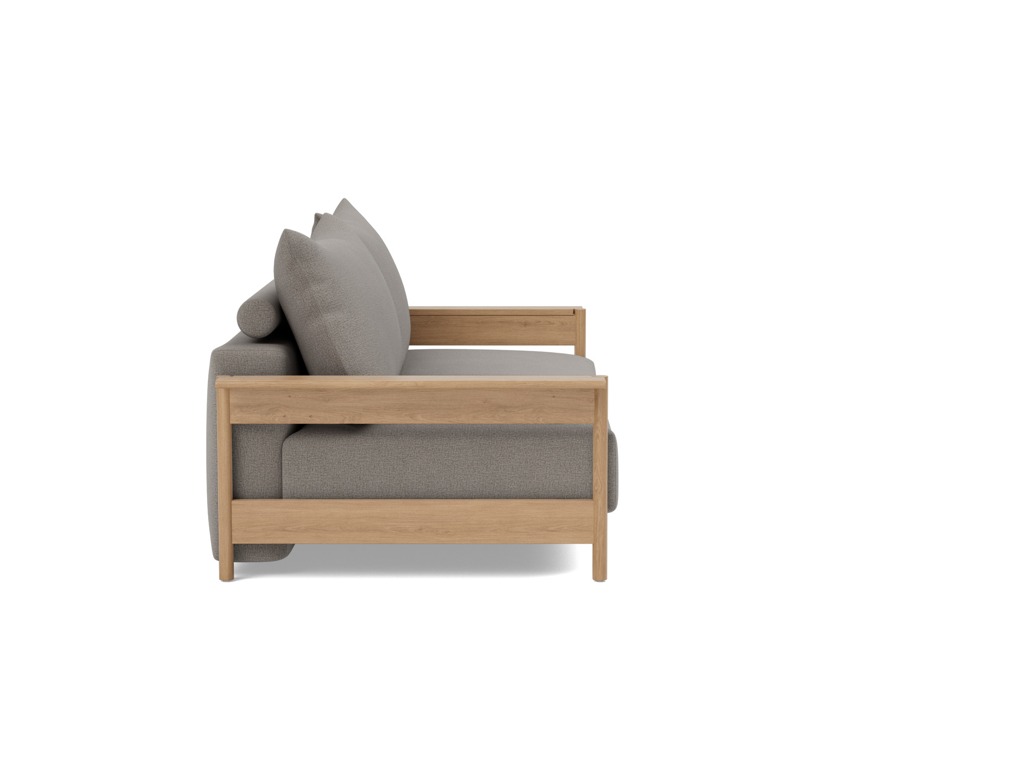 Schlafsofa Malloy Wood Flachgewebe Mixed Dance 521-Grey