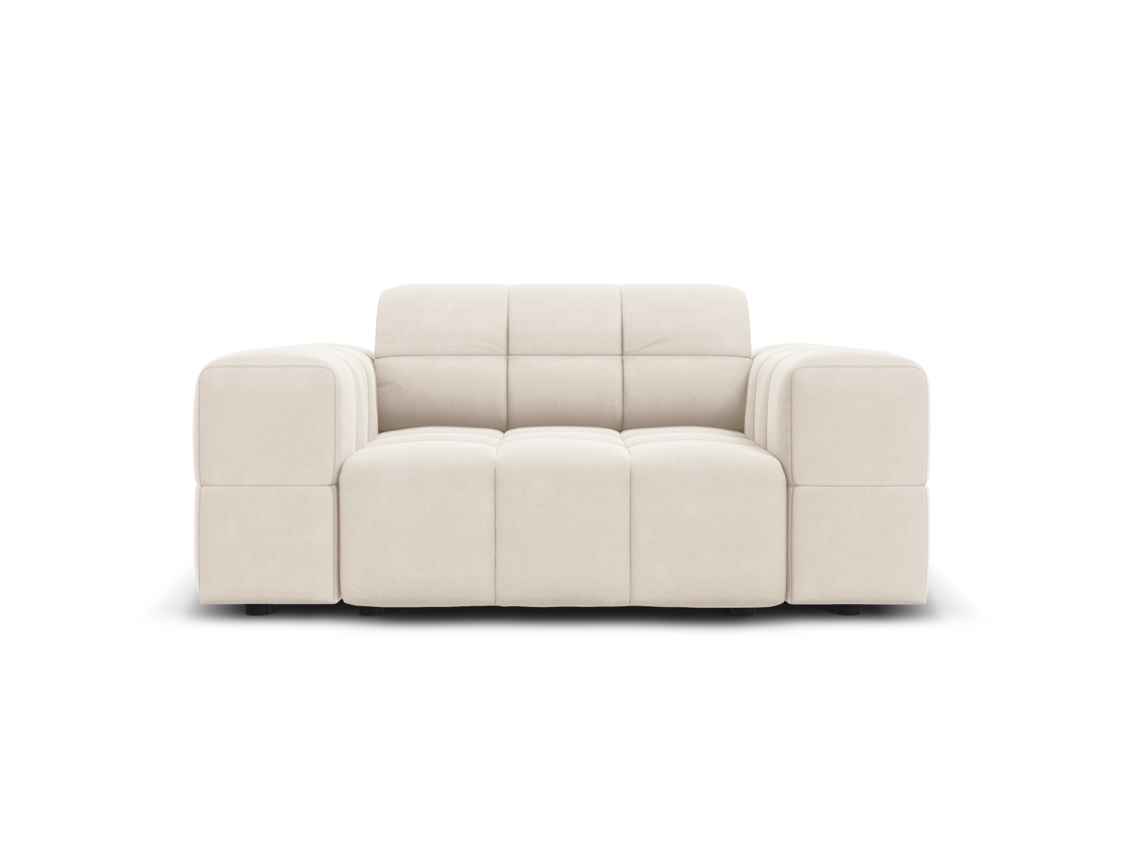 Cosmopolitan Design Sessel Chicago Samt Bluvel Helles Beige
