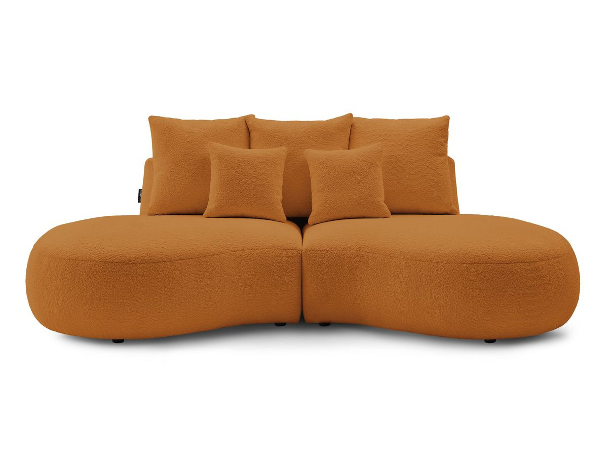 Bobochic Saint-germain Sofa 3-Sitzer Bouclé-Stoff Gelb