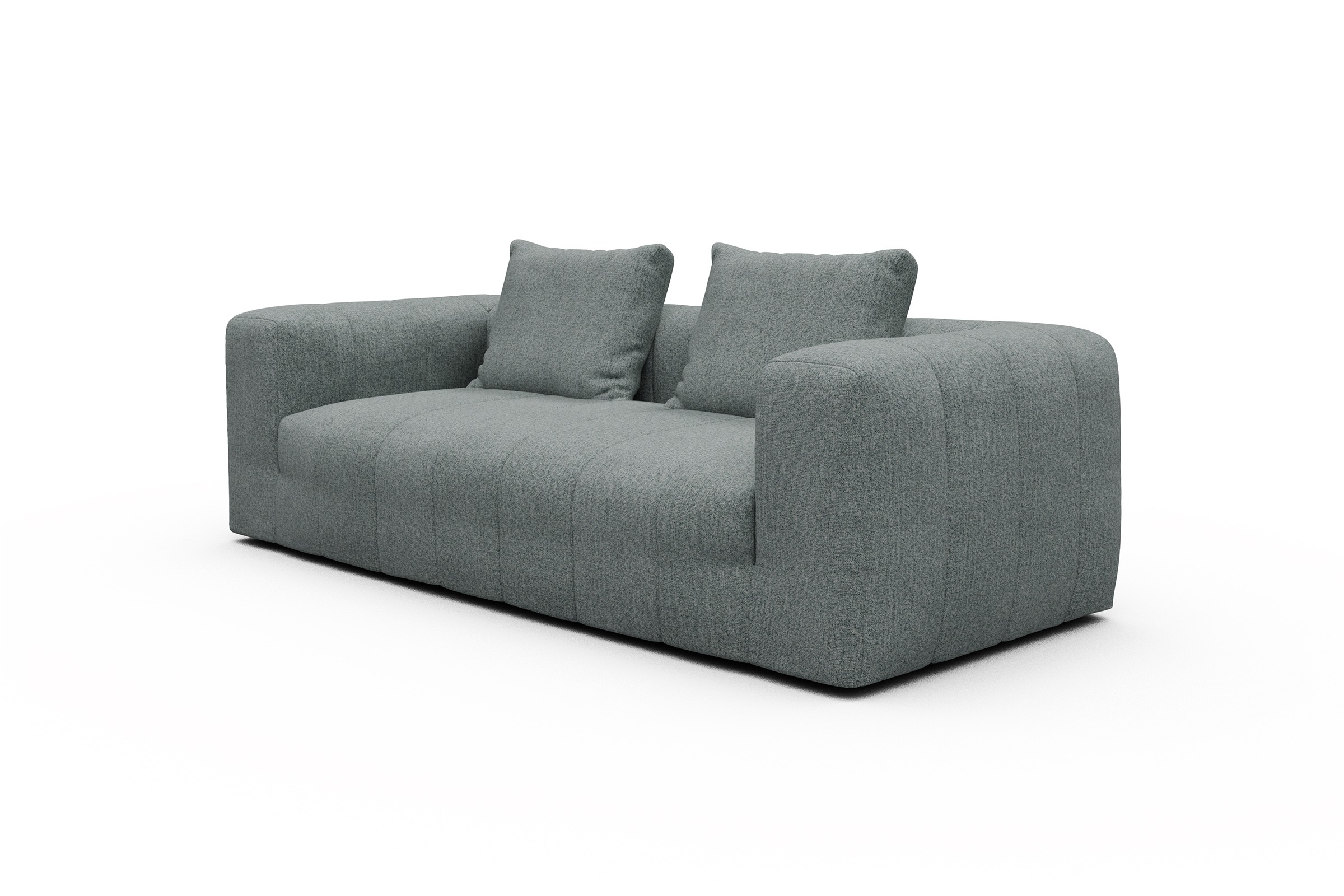 Sofa Hugo 3-Sitzer Casone-Light-Mixed-Green