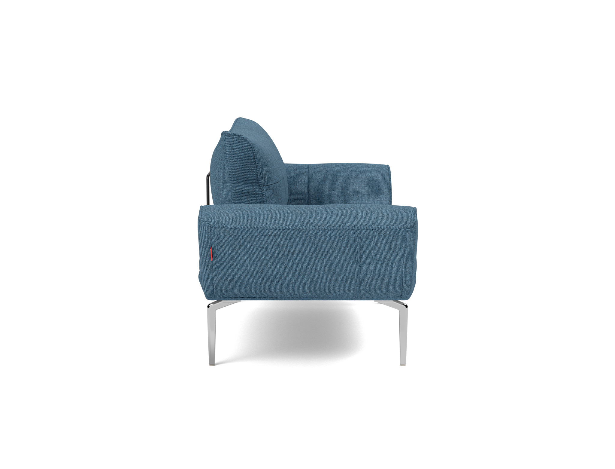 Tagesbett Zeal Strukturierter Stoff Weda 302-Weda-Blue Beine Straw Aluminium