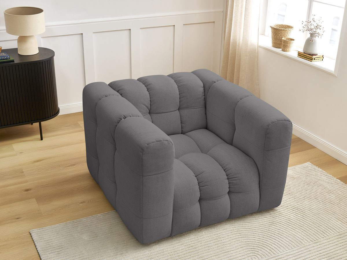 Bobochic Ulysse Sessel Stoff Dunkelgrau