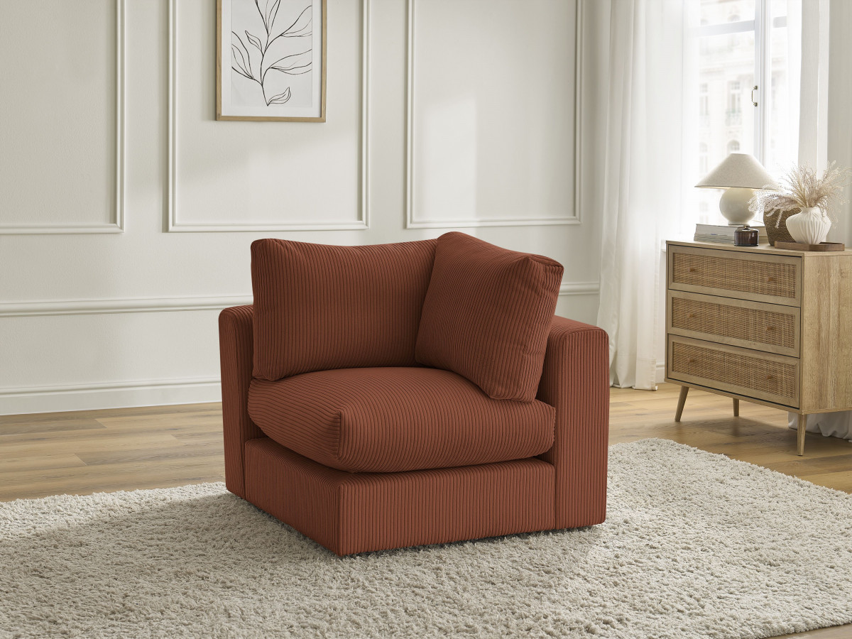 Bobochic Paris Eckmodul Cordsamt Orange