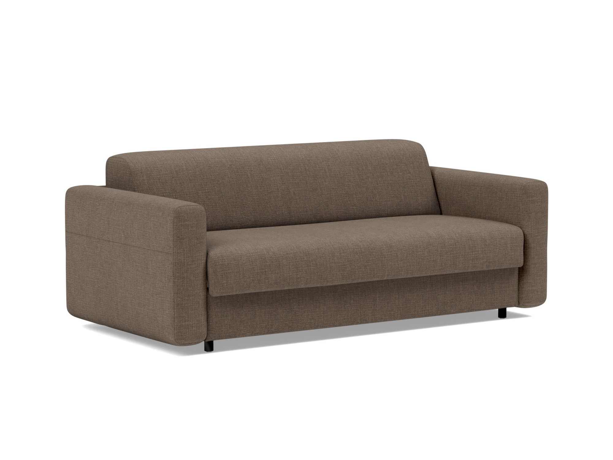 Schlafsofa Killian mit Memory-Matratze 140 Chenille Esina 411-Cedar-Brown