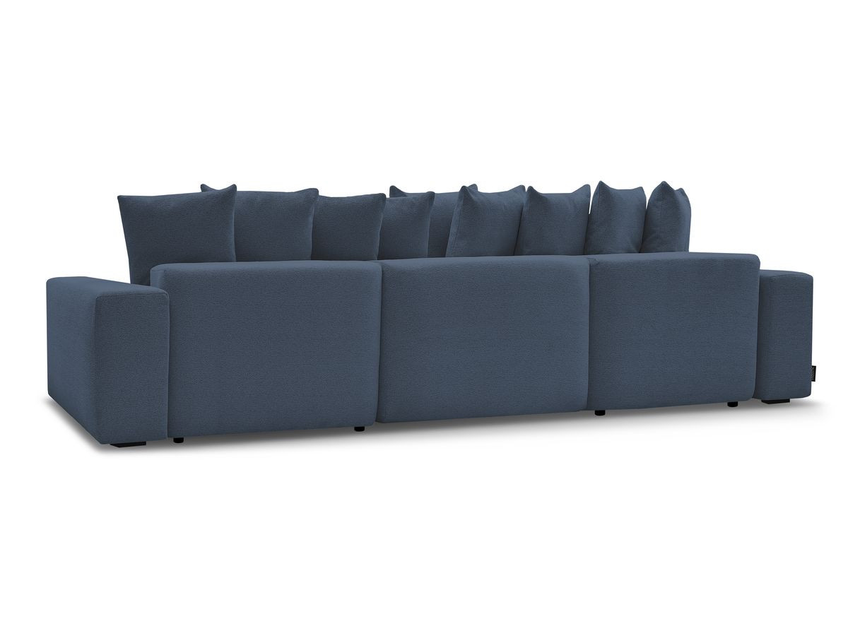 Bobochic Voltaire Wohnlandschaft 420 × 174 cm Melange-Stoff Dunkelblau