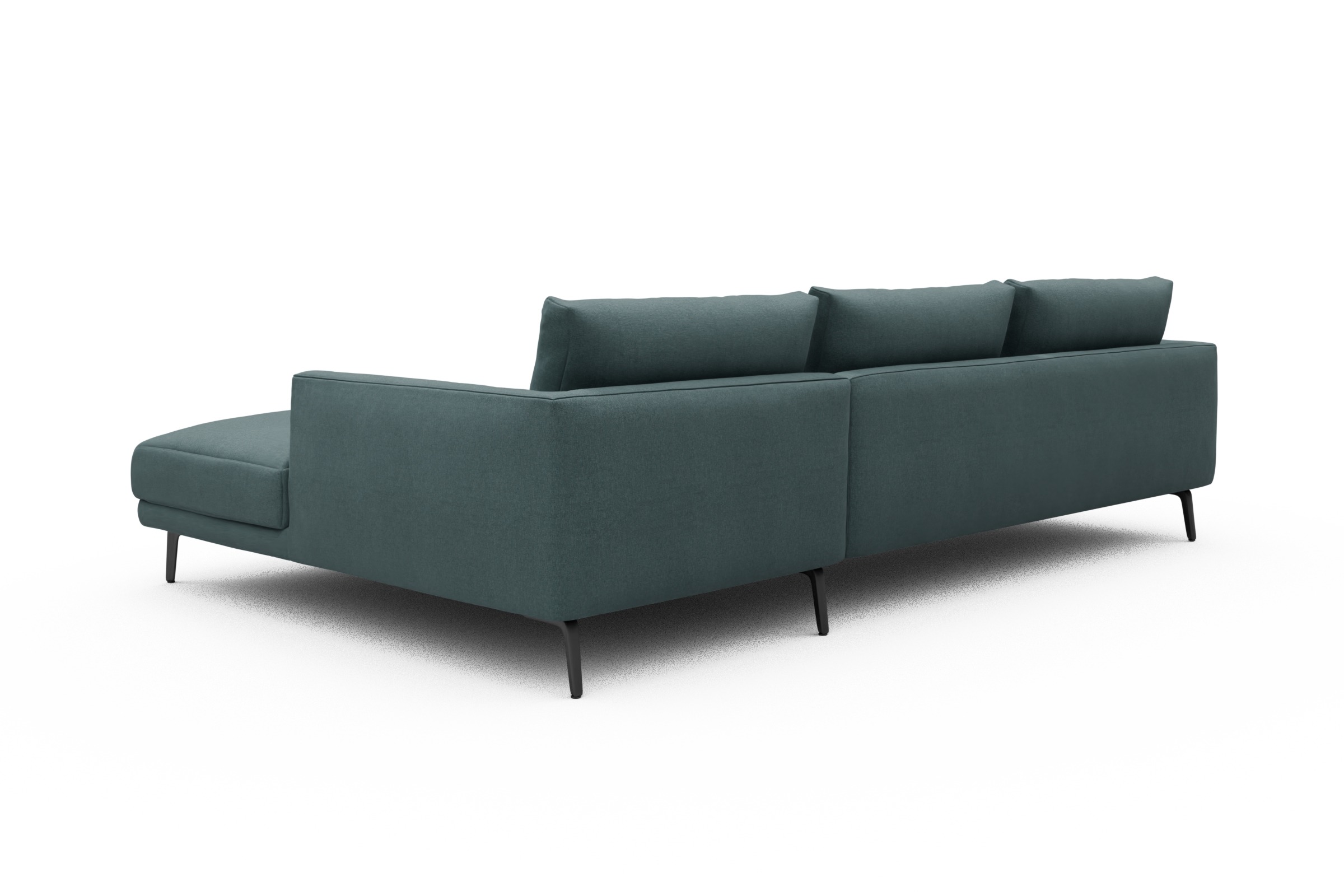 Ecksofa Karl Chaiselongue rechts mit 2,5-Sitzer Satya-Niagara