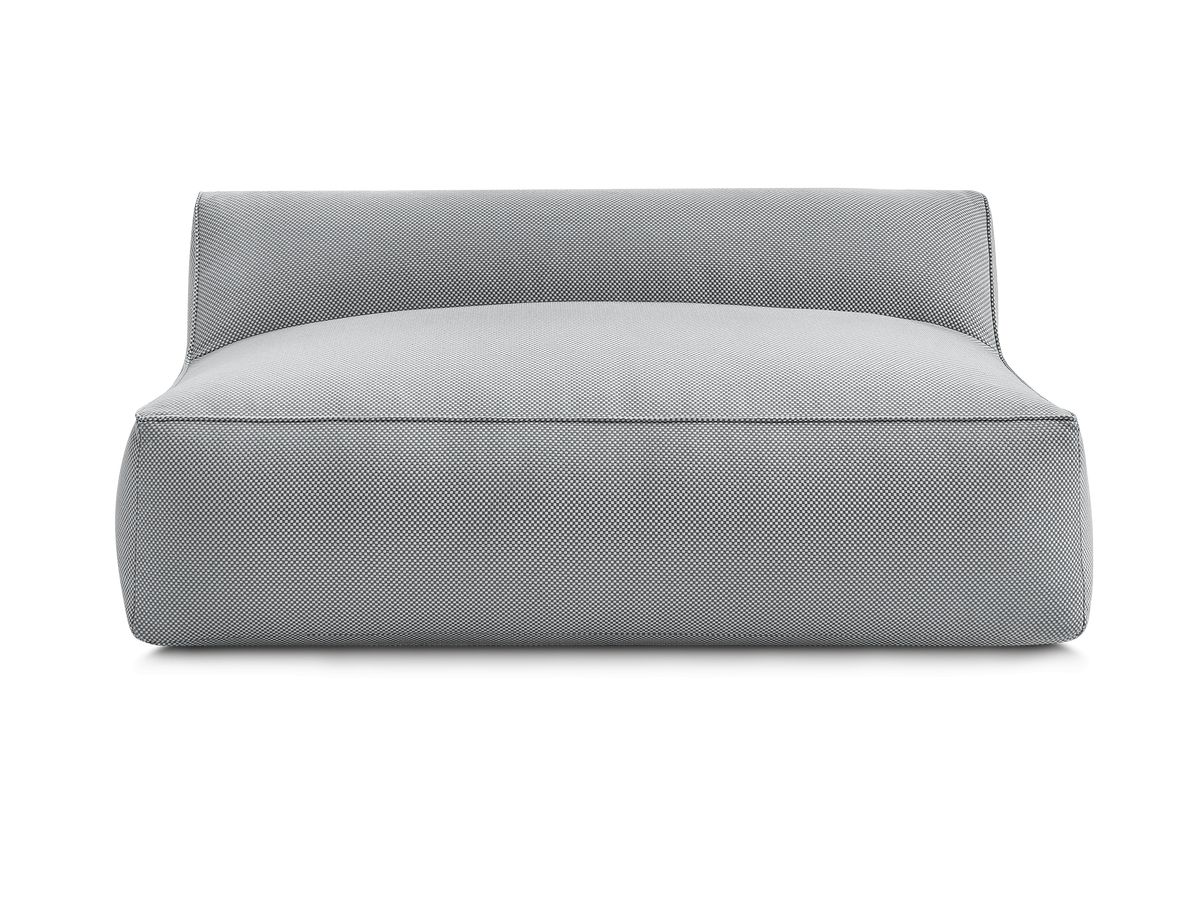 Bobochic Riviera Sofamodul 2-Sitzer Melange-Stoff Hellgrau