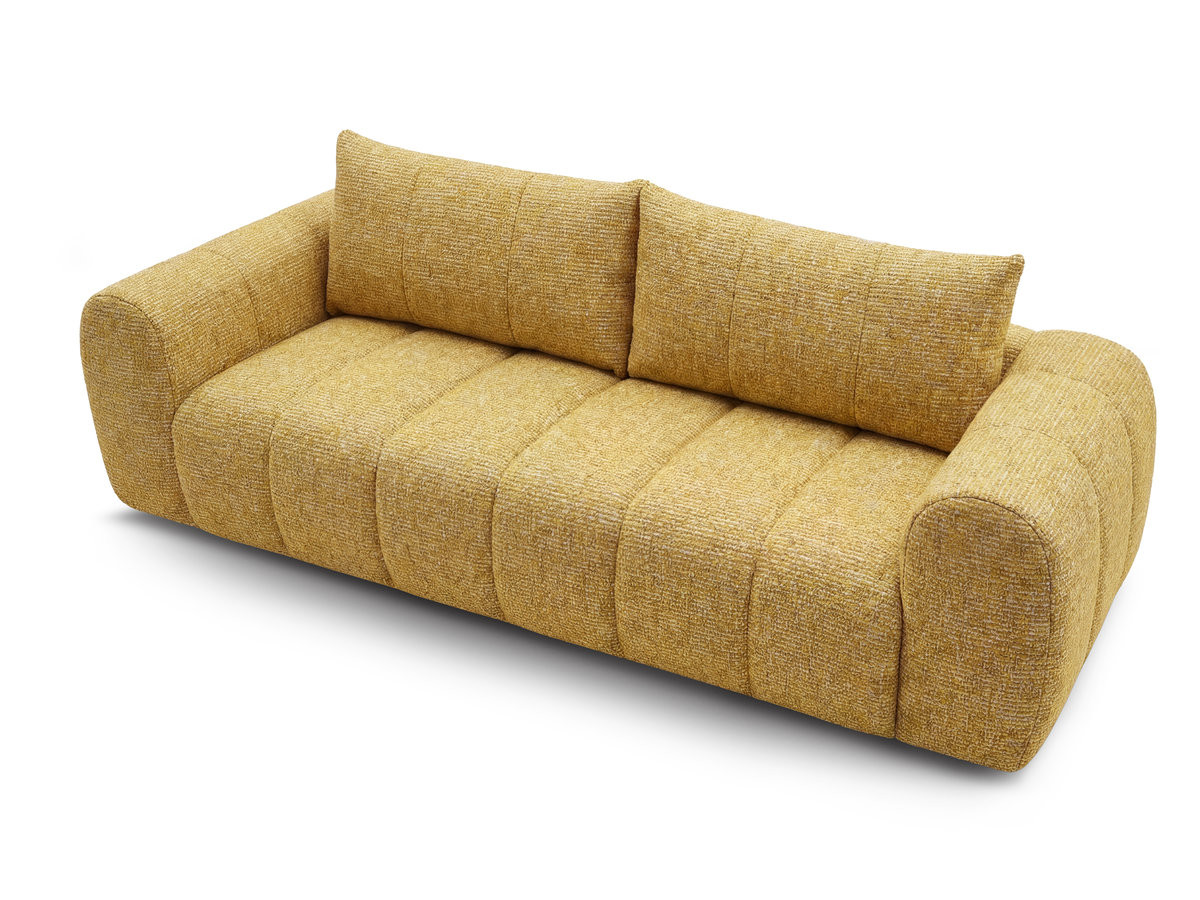 Bobochic Nesty Sofa 3-Sitzer Melange-Stoff Gelb