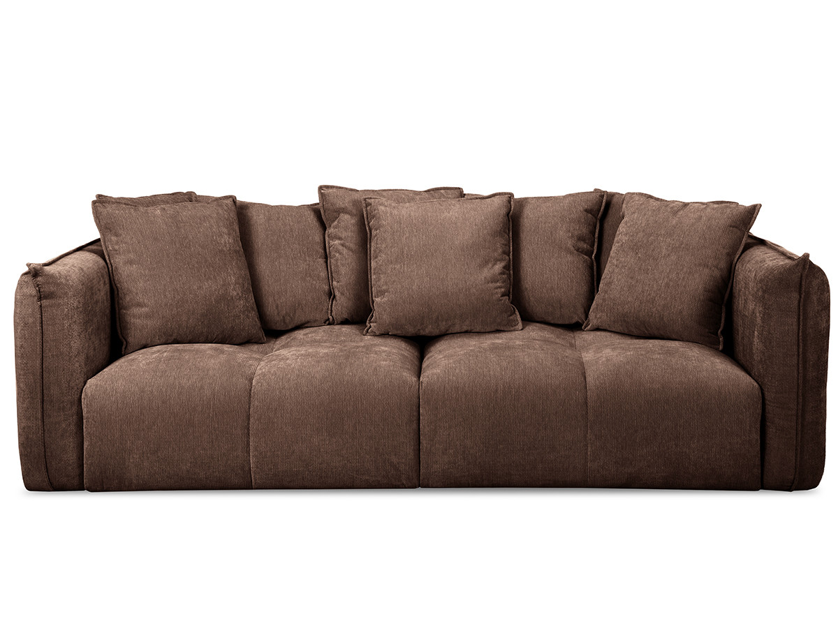 Bobochic Harlem Sofa 3-Sitzer Stoff Braun