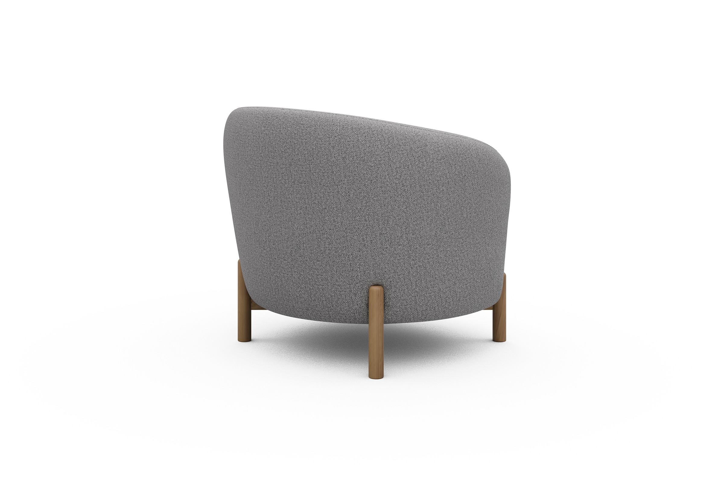 Sessel Ronda Holzbeine Eiche Natur Sama-Grey