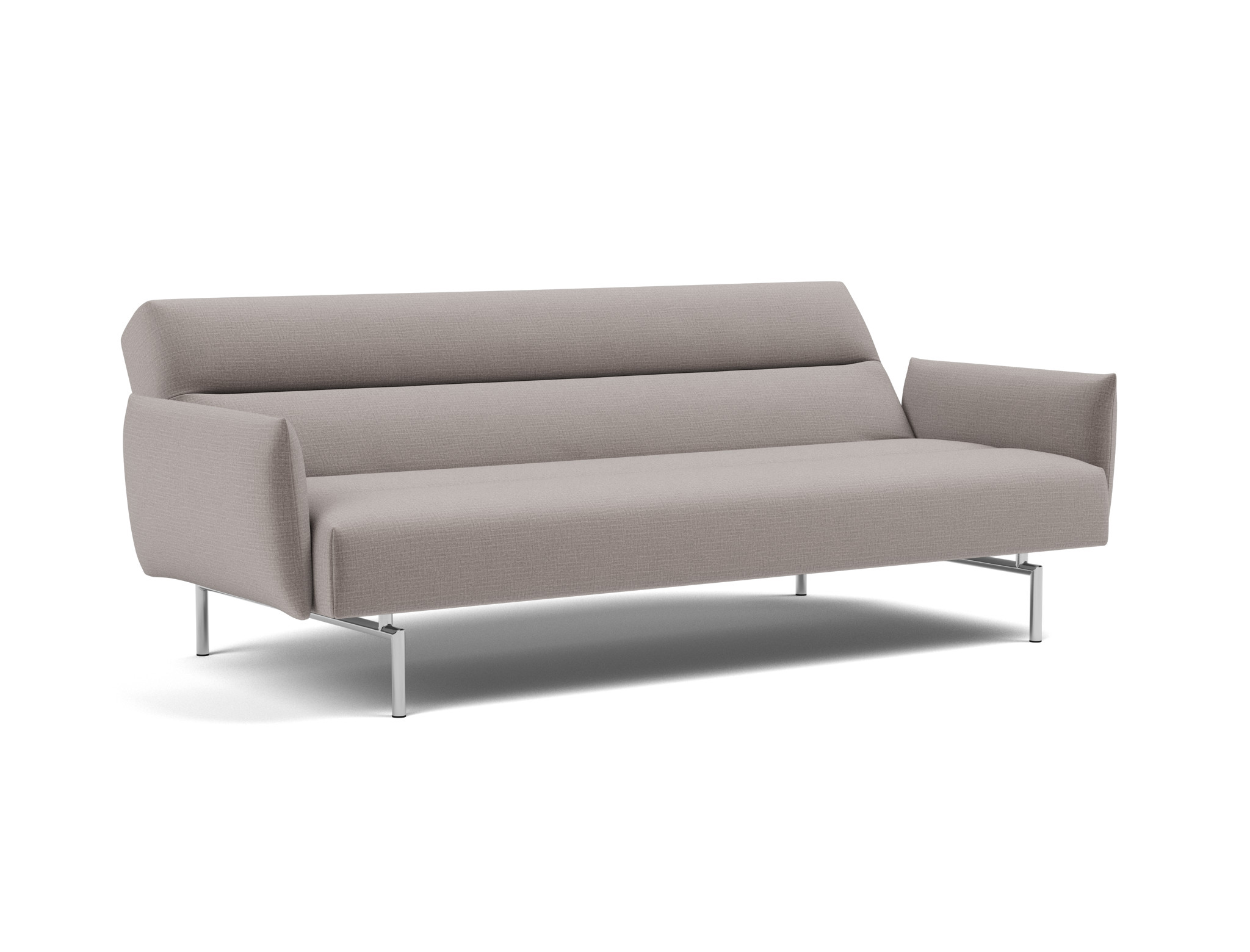 Schlafsofa Jillis mit Armlehnen Chenille Esina 418-Truffle
