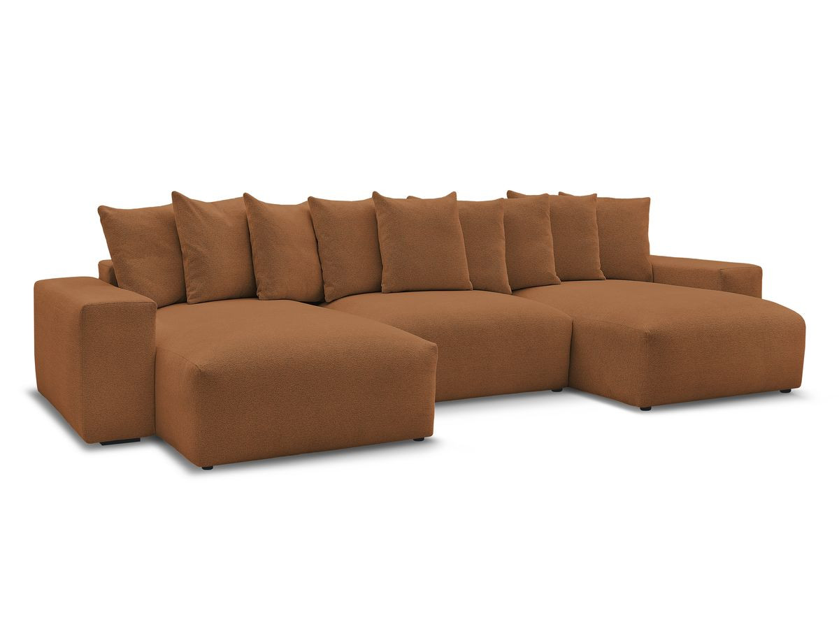 Bobochic Voltaire Wohnlandschaft 420 × 174 cm Melange-Stoff Orange