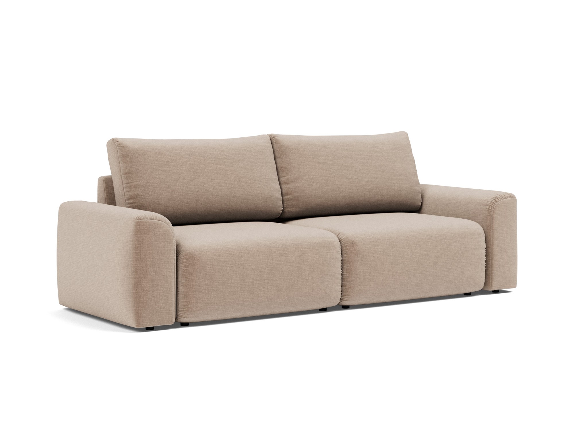Schlafsofa Norum mit Chunky-Armlehnen Chenille Esina 417-Mocha