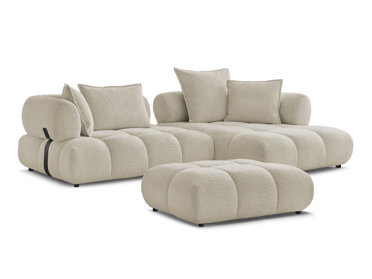 Bobochic Alya Ecksofa mit Pouf