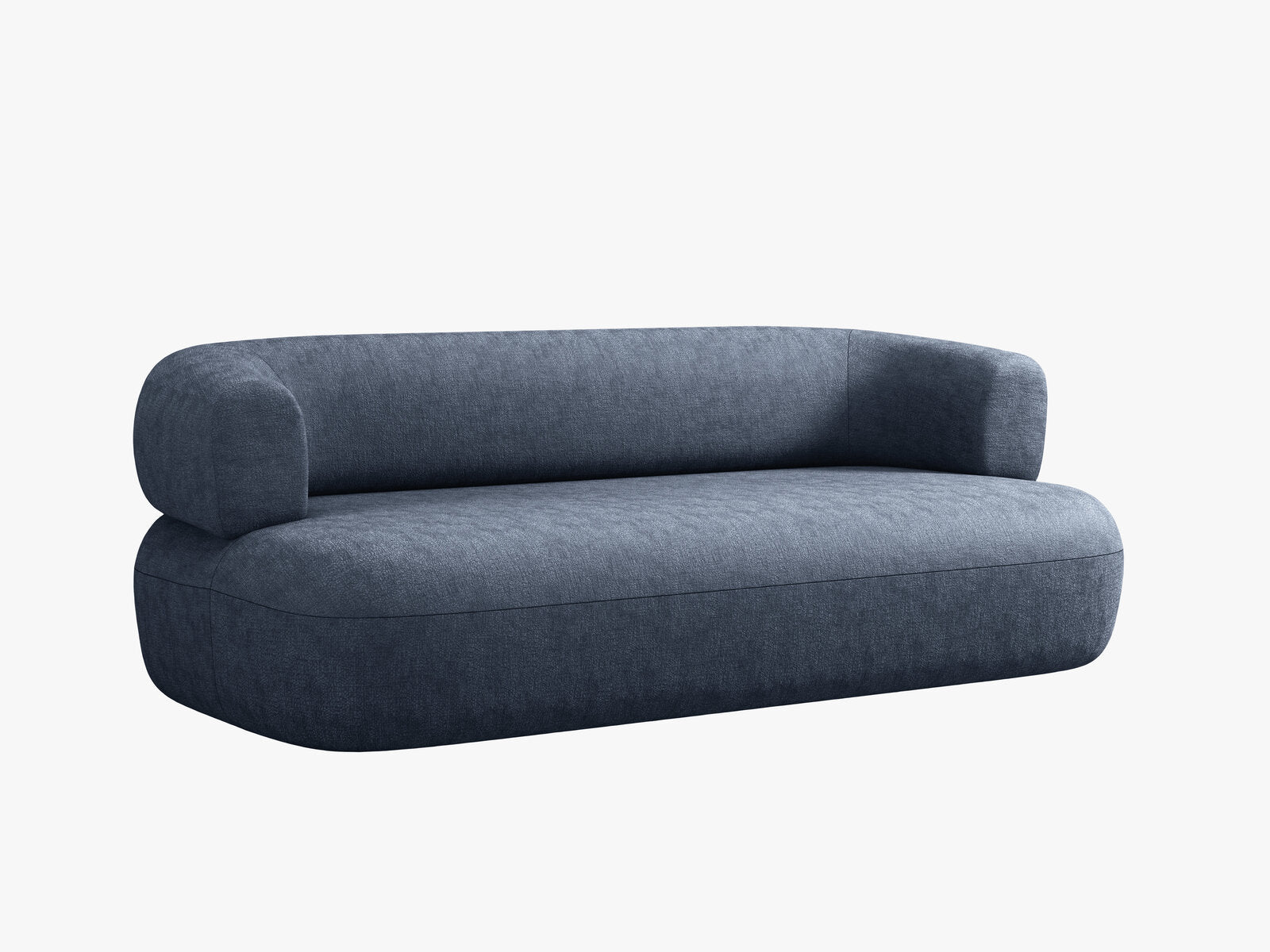 Micadoni Sofa Jenny 2-Sitzer Chenille Perfect Harmony Dunkelblau