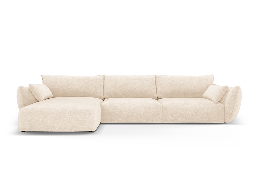 Cosmopolitan Design Ecksofa Matera 4-Sitzer Chenille Eden Helles Beige Links