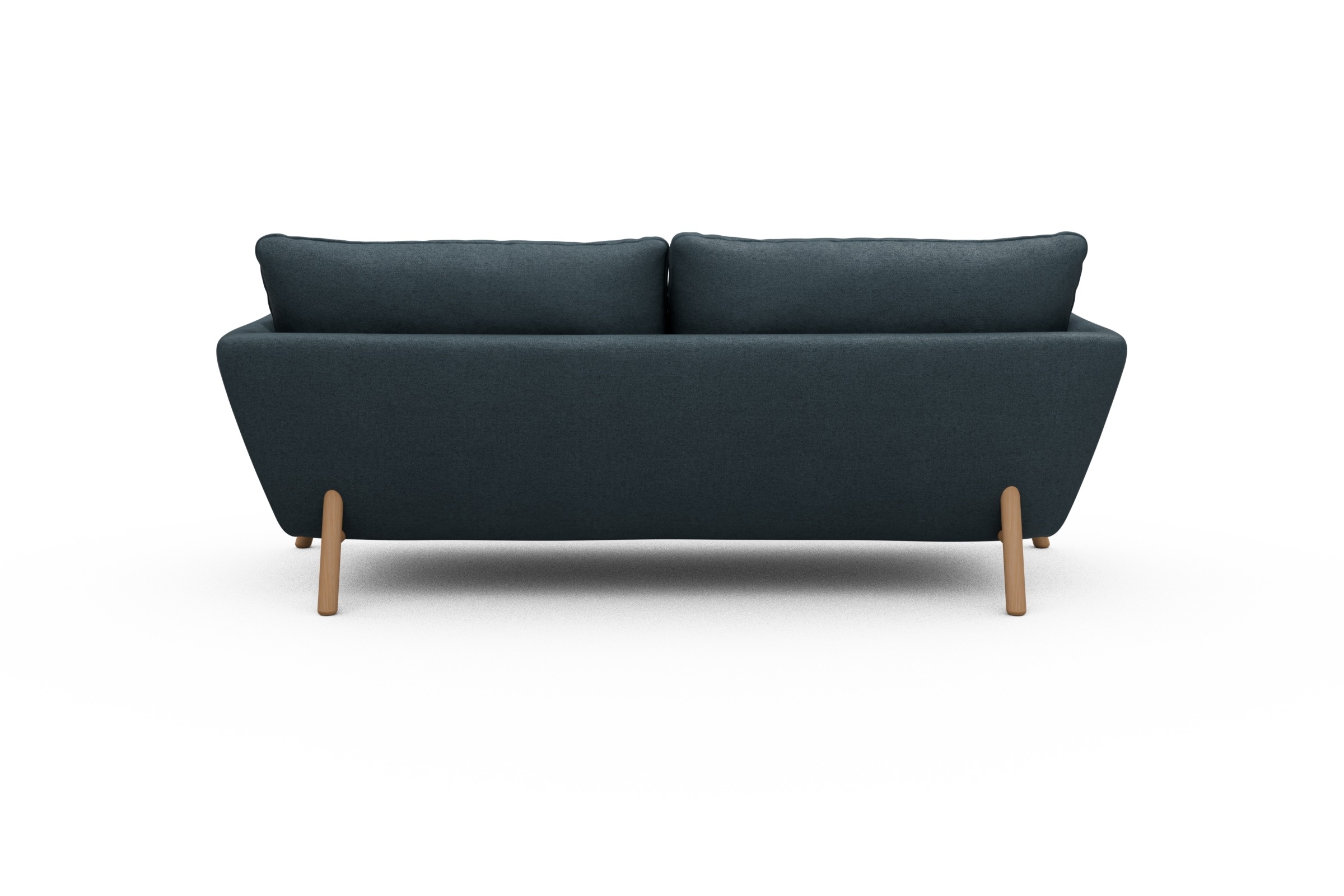 Sofa Emil 3-Sitzer Beinfarbe Eiche Natur Denari-Royal-Blue