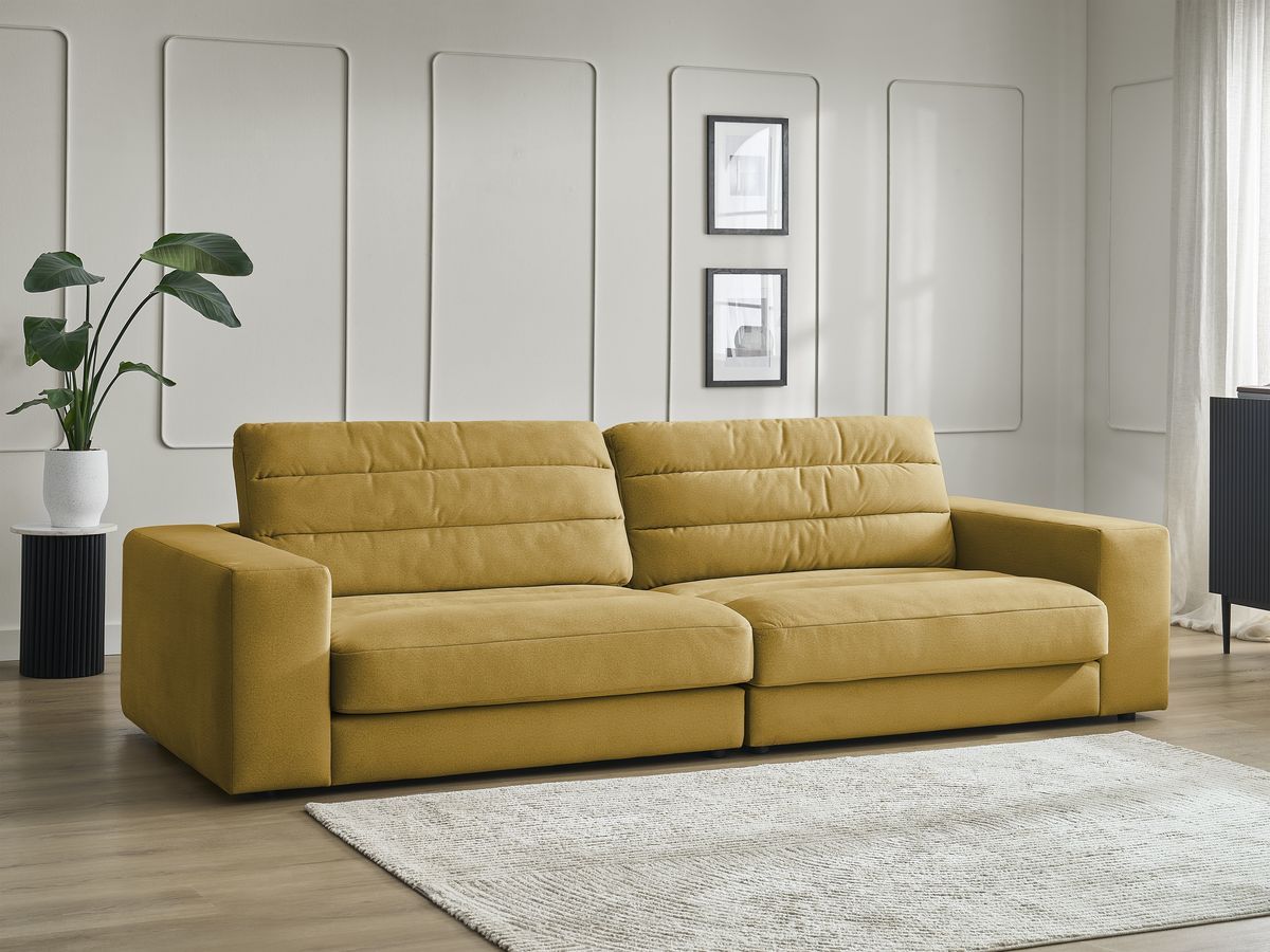 Bobochic Sierra Sofa 3-Sitzer Samt Gelb