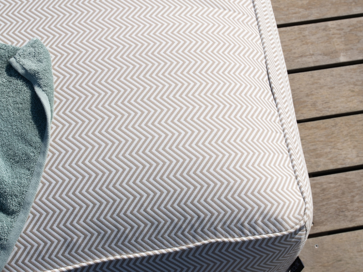 Bobochic Nour Gartensofa 3-Sitzer Stoff Dunkelblau