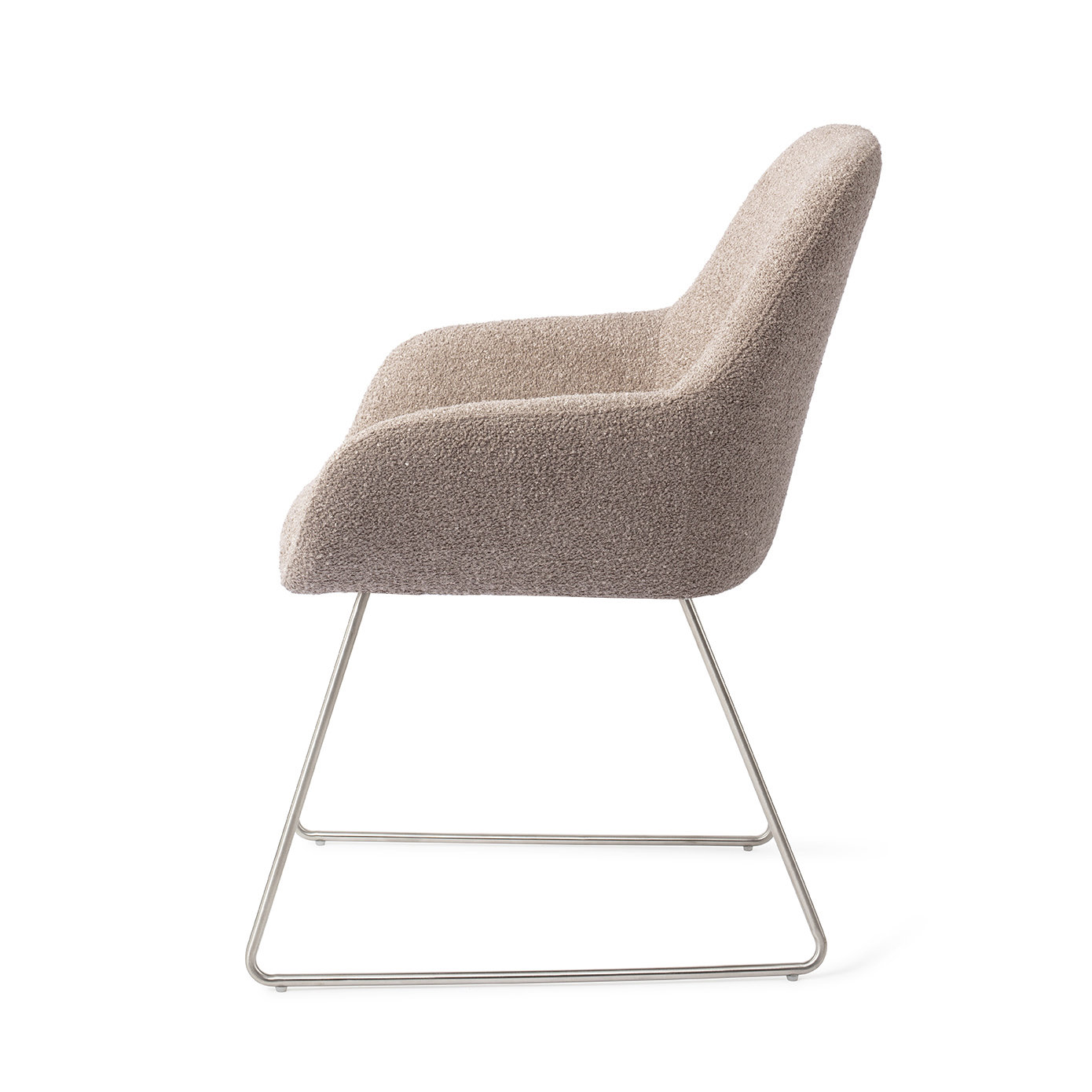 Jesper Home Esszimmerstuhl Kushi Stone Haze Slide Stahl