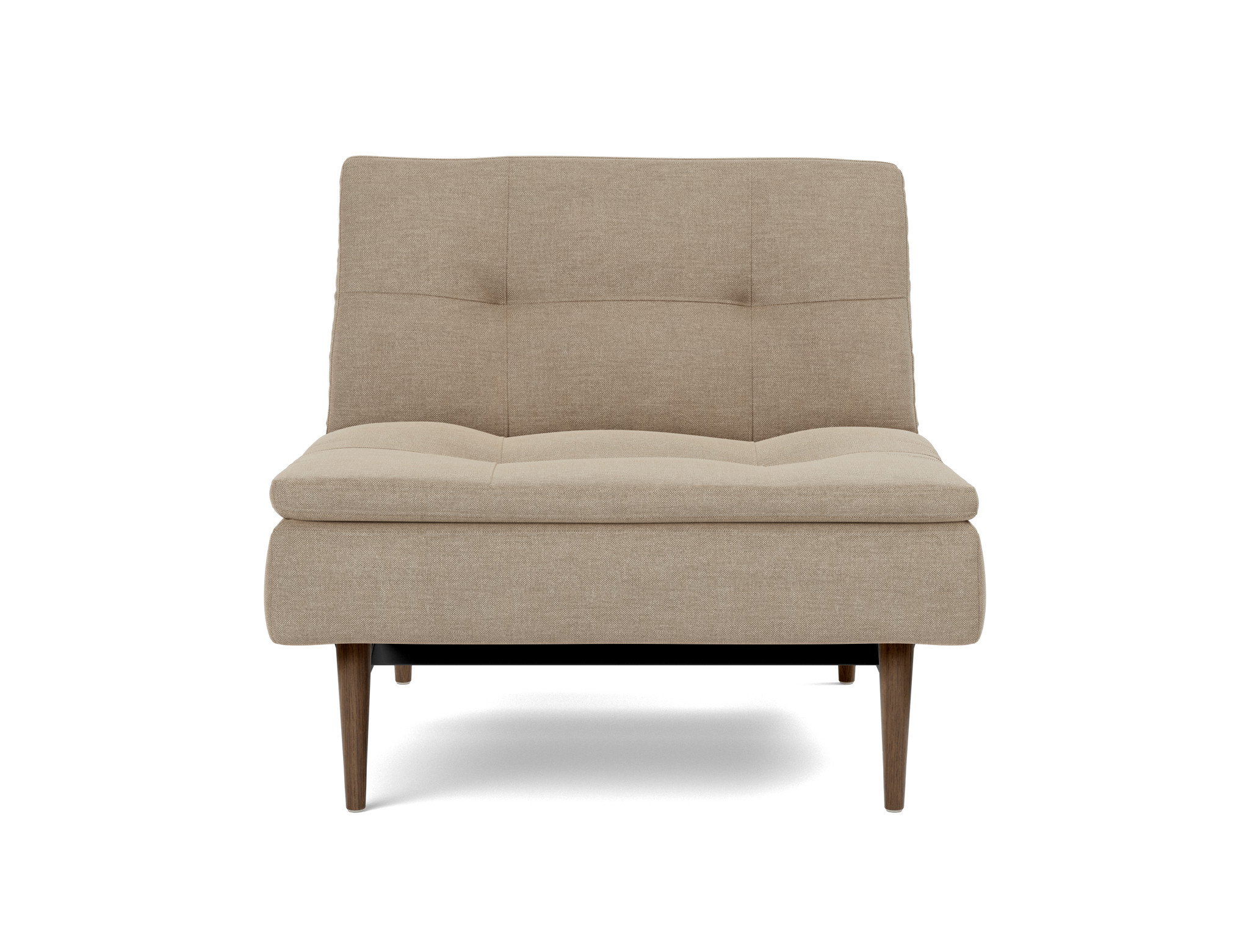 Sessel Dublexo Flachgewebe Phobos 587-Mocha Beine Styletto Eiche dunkel