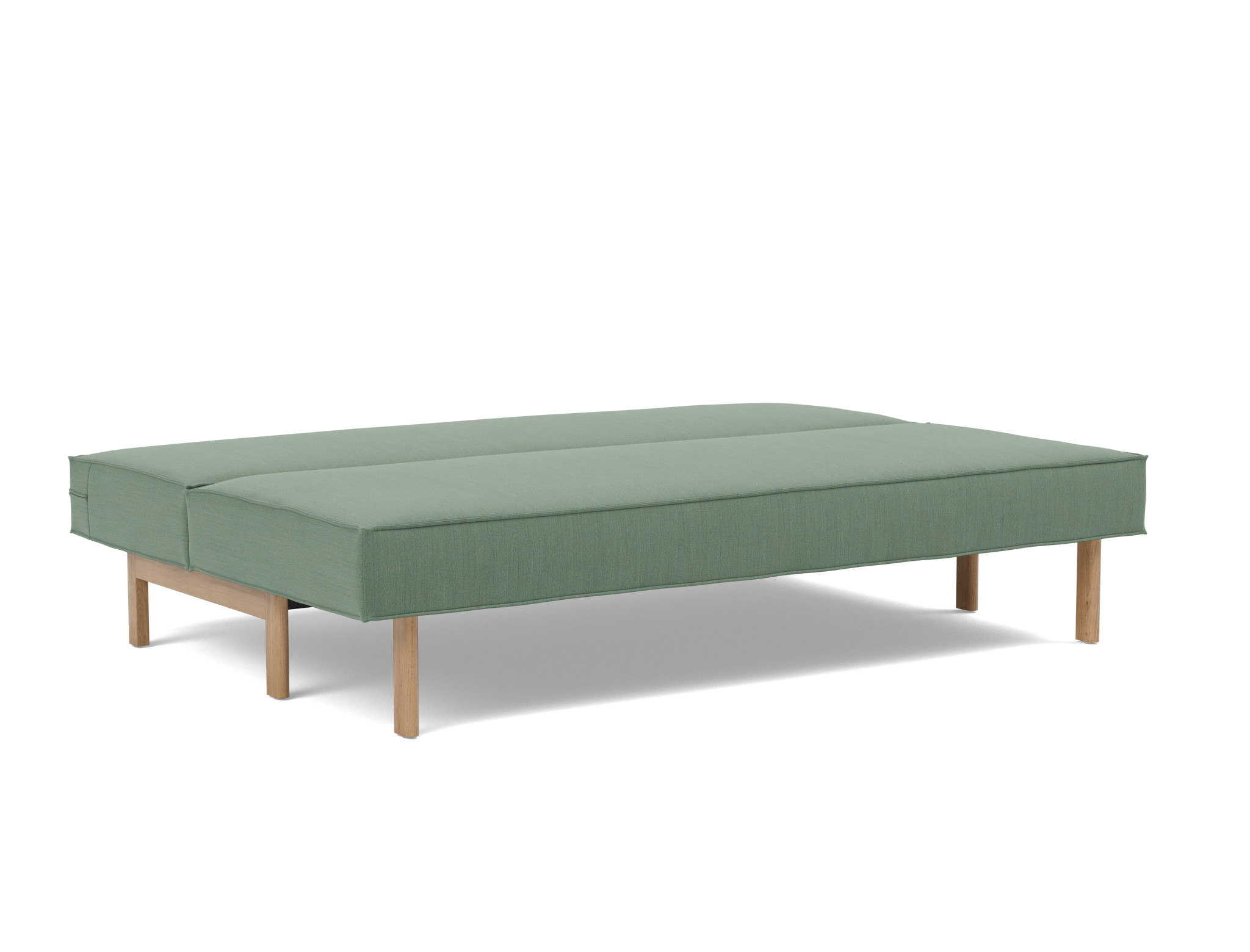 Schlafsofa Sly Flachgewebe Elegance 518-Green Beine Eiche